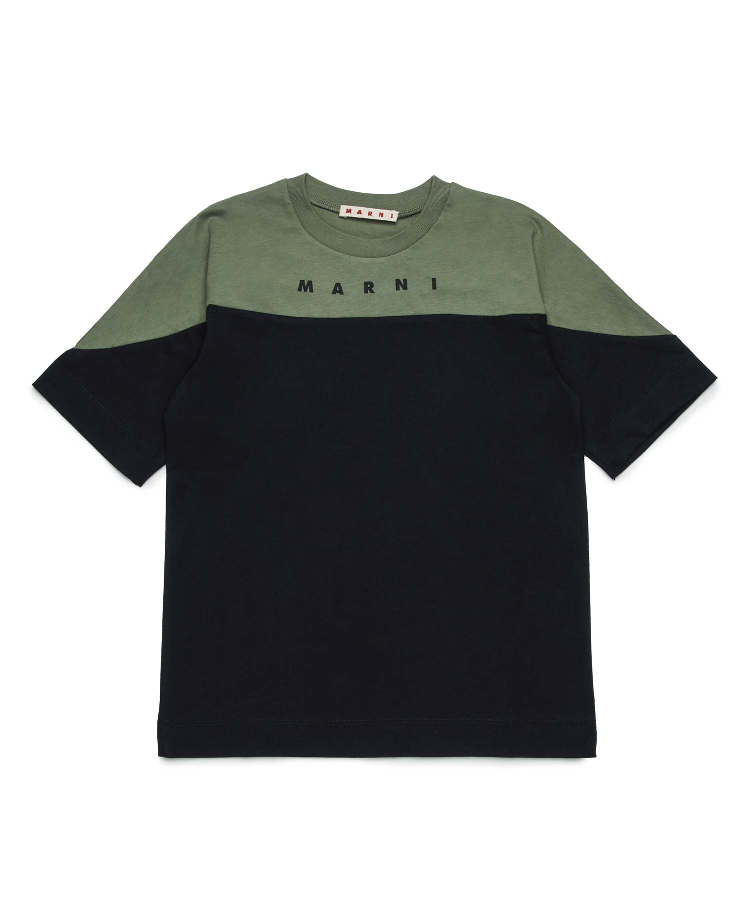 MARNI(マルニ)Kids & Junior ブランドロゴバイカラー半袖Tシャツ