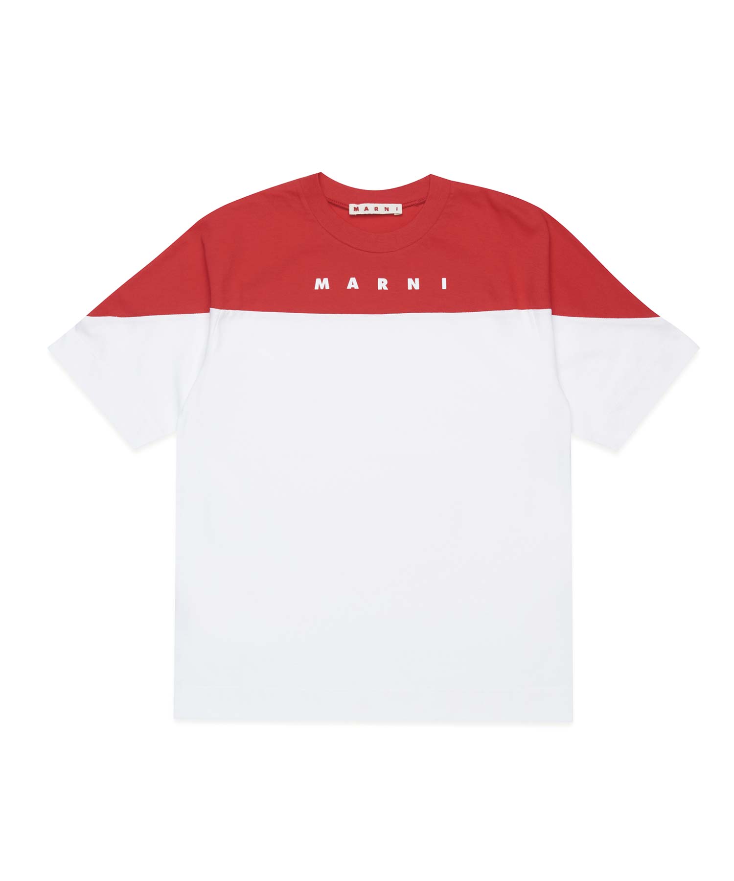 MARNI(マルニ)Kids & Junior ブランドロゴバイカラー半袖Tシャツ
