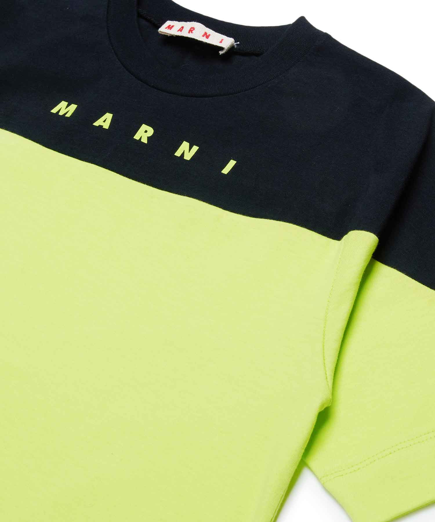MARNI(マルニ)Kids & Junior ブランドロゴバイカラー半袖Tシャツ