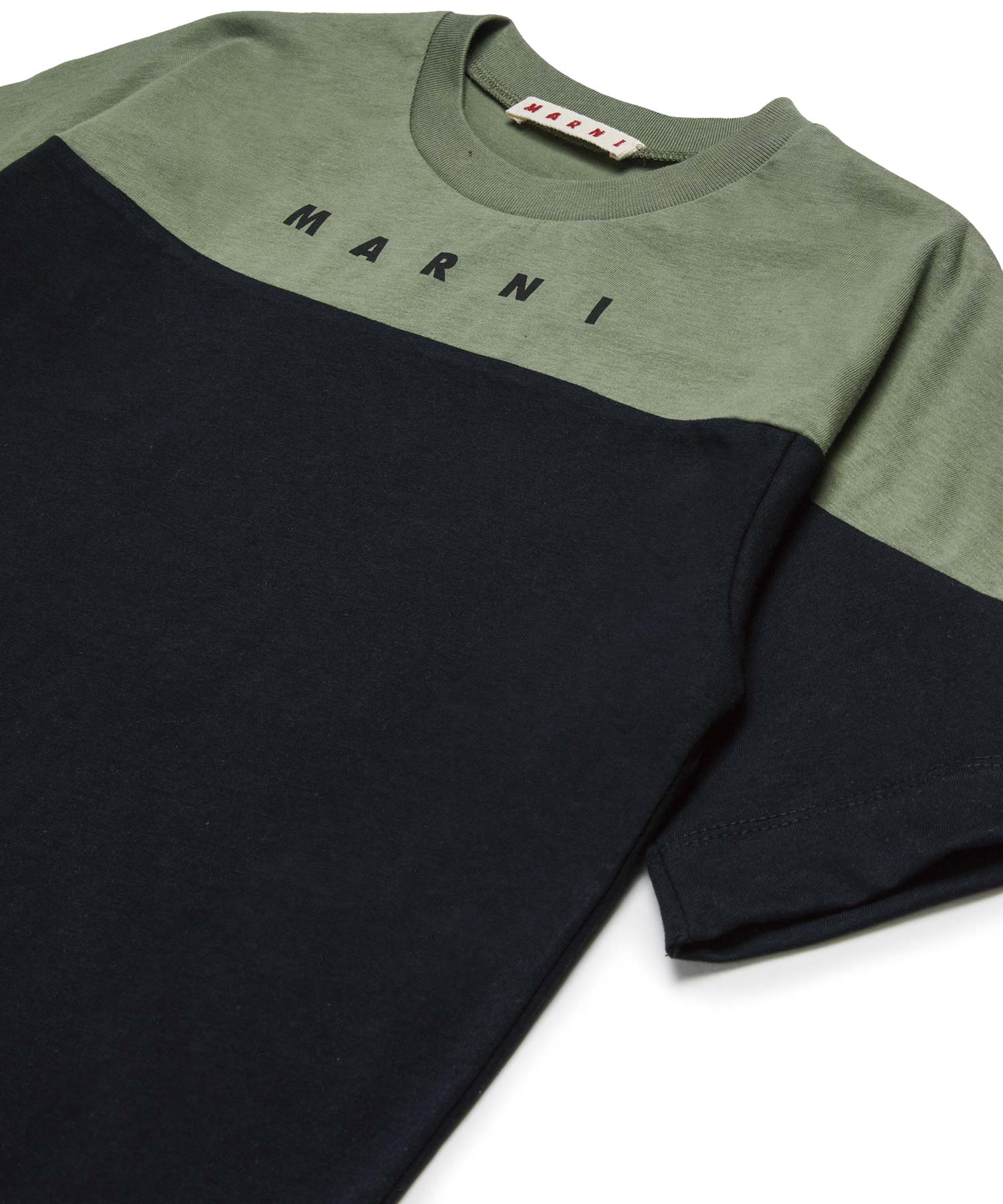 MARNI(マルニ)Kids & Junior ブランドロゴバイカラー半袖Tシャツ