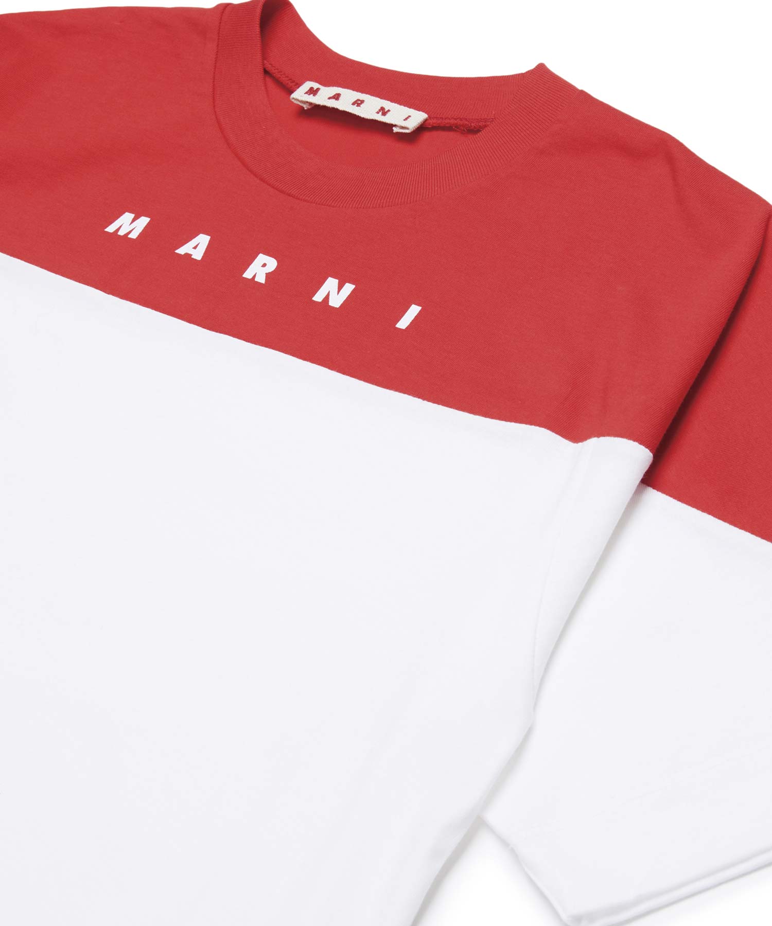 MARNI(マルニ)Kids & Junior ブランドロゴバイカラー半袖Tシャツ