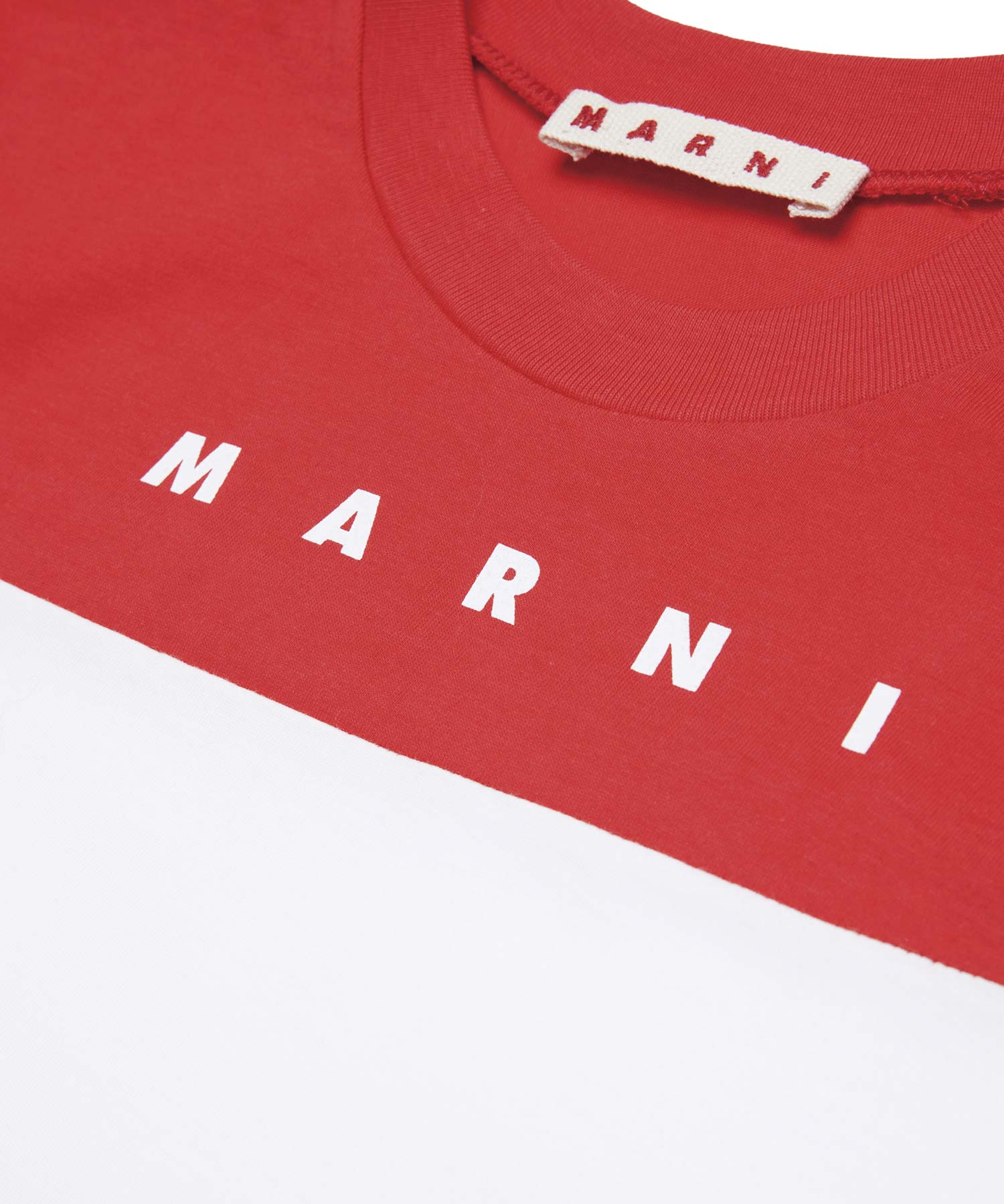 MARNI(マルニ)Kids & Junior ブランドロゴバイカラー半袖Tシャツ
