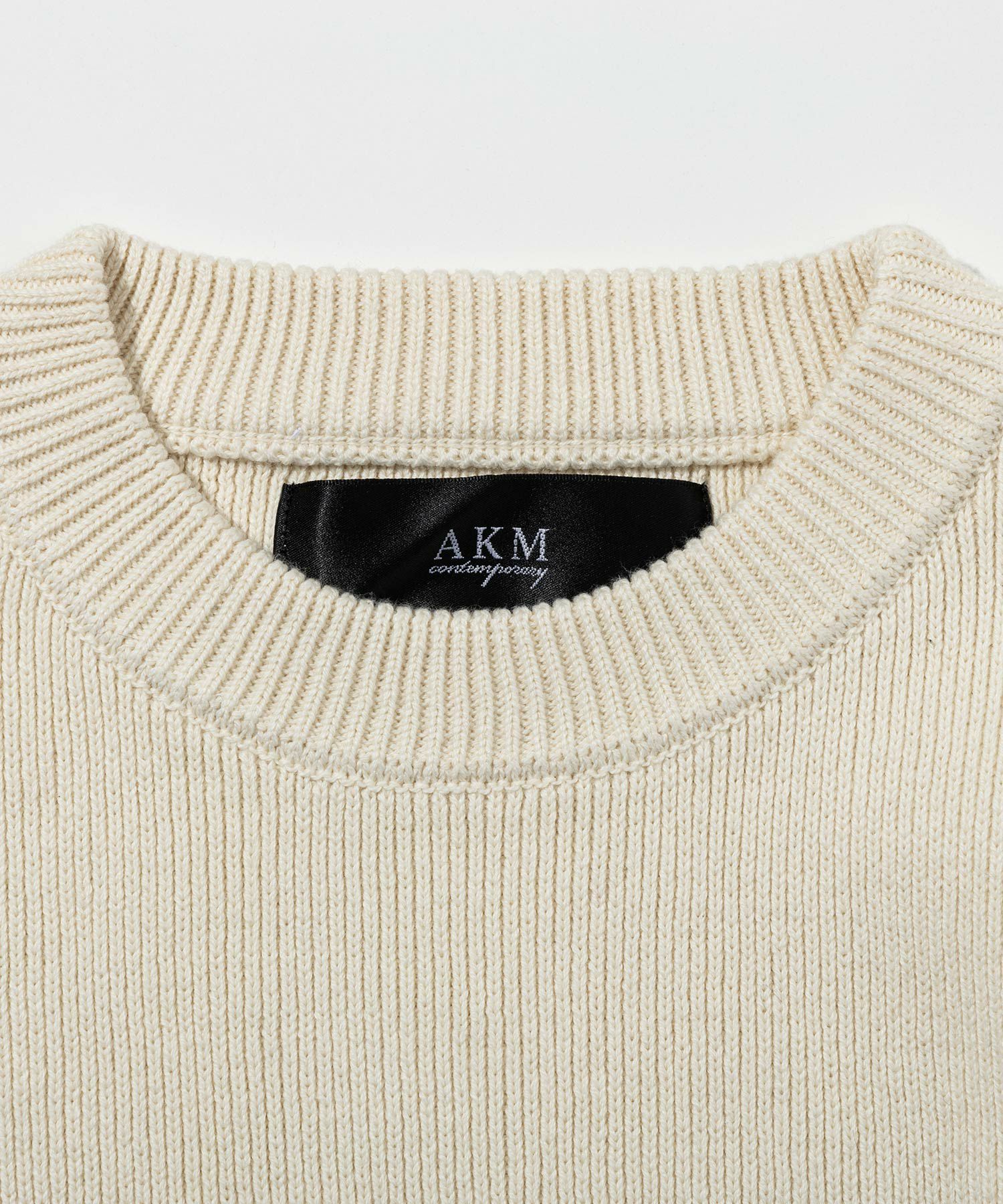 未使用近アパルトモン CTN FLARE S/L KNIT アイボリー コットン Men Ox Summer Knit Crew Neck(1(MEN) Ivory/アイボリー): BATONER