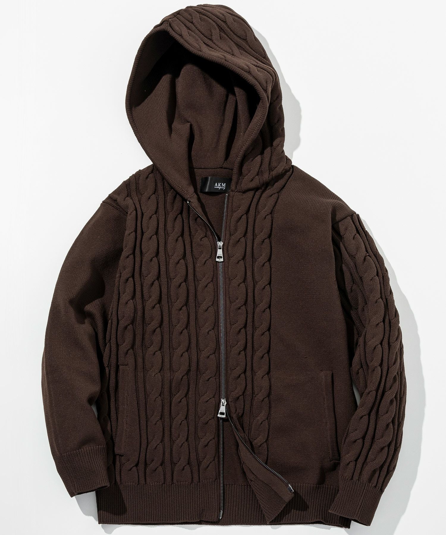 定価9万 AKM MAC WOOL JERSEY NECK ZIP パーカー S-PRADA プラダ