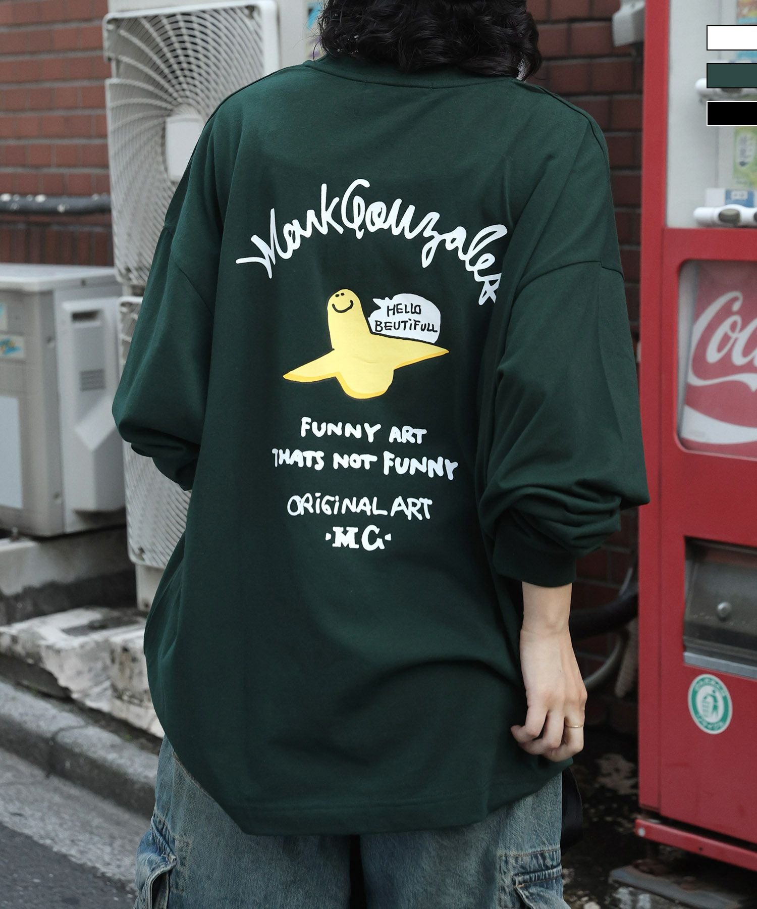 Mark Gonzales(マーク ゴンザレス)ワンポイント刺繍 / アーチロゴ