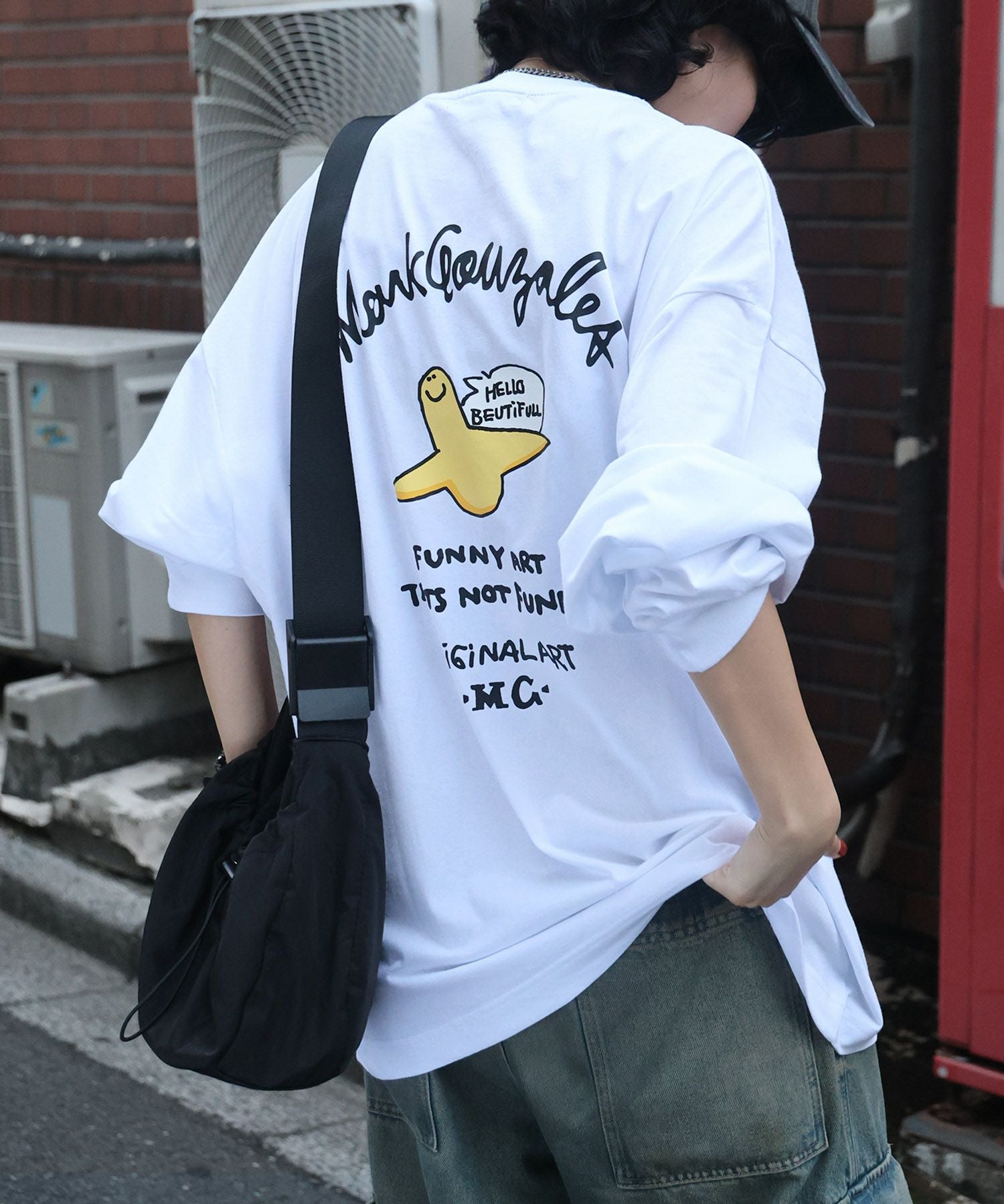 Mark Gonzales(マーク ゴンザレス)ワンポイント刺繍 / アーチロゴ