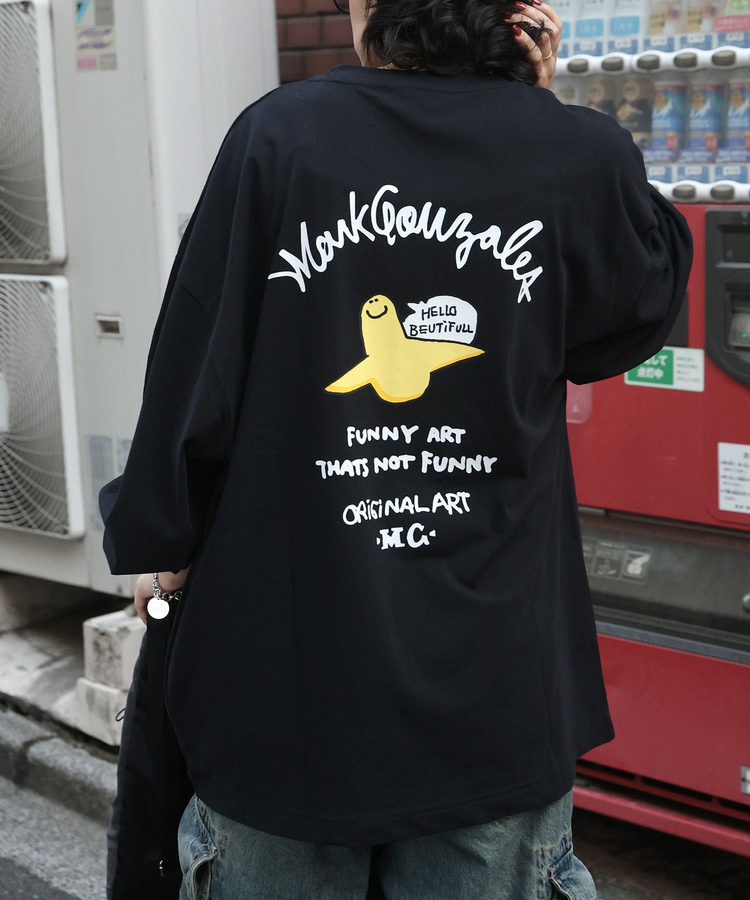 Mark Gonzales(マーク ゴンザレス)ワンポイント刺繍 / アーチロゴ 