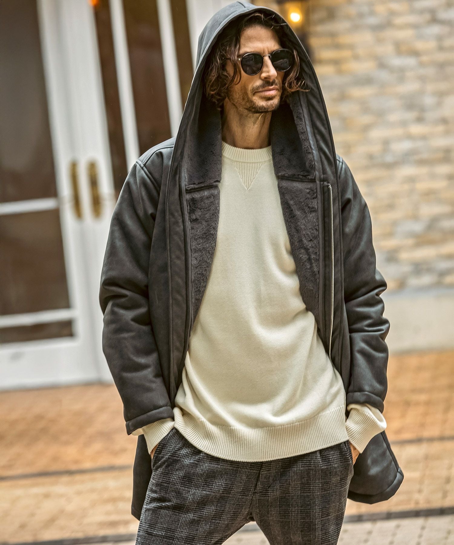 ジュンハシモト　junhashimoto ジップアップフーデッド モッズコート junhashimoto（ジュンハシモト） 16AW WRAP HOODED COAT ラップ