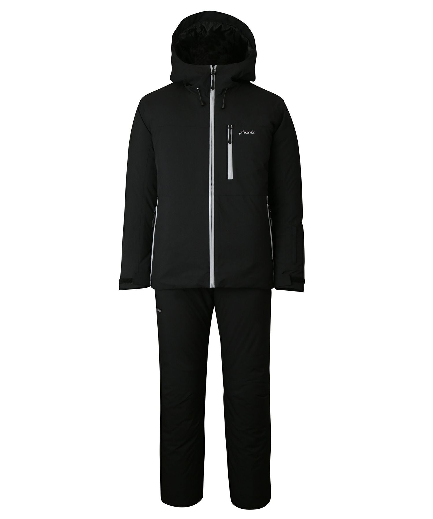 keen です phenix スキーウェア ブラック 150 2回着用 phenix(フェニックス)Solid-colored Two-piece ソリッドカラー