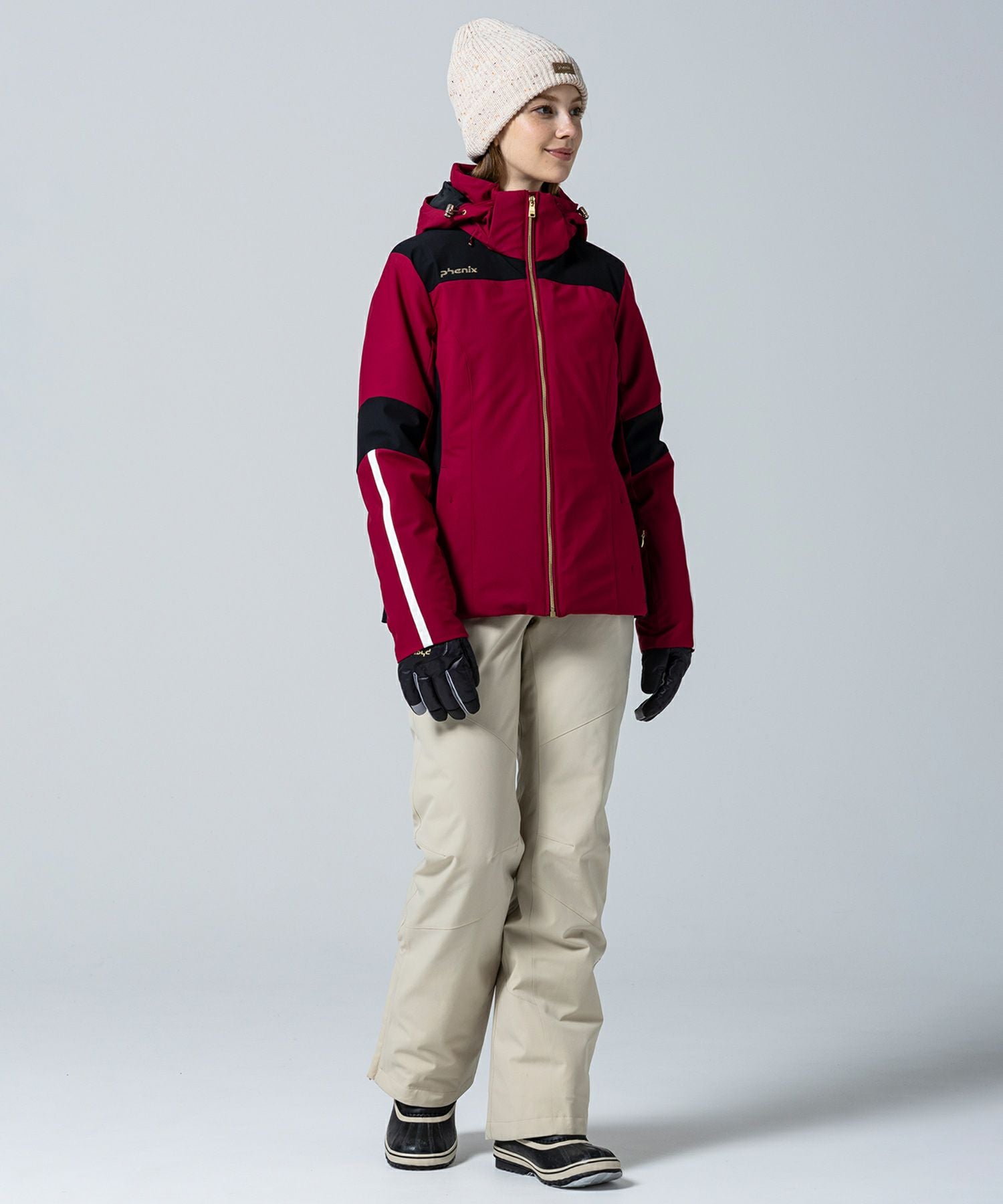 美品★Porte スポーツジャケット 130cm レッド MENS】Accent Lined Jacket アクセントラインジャケット /phenixスキー
