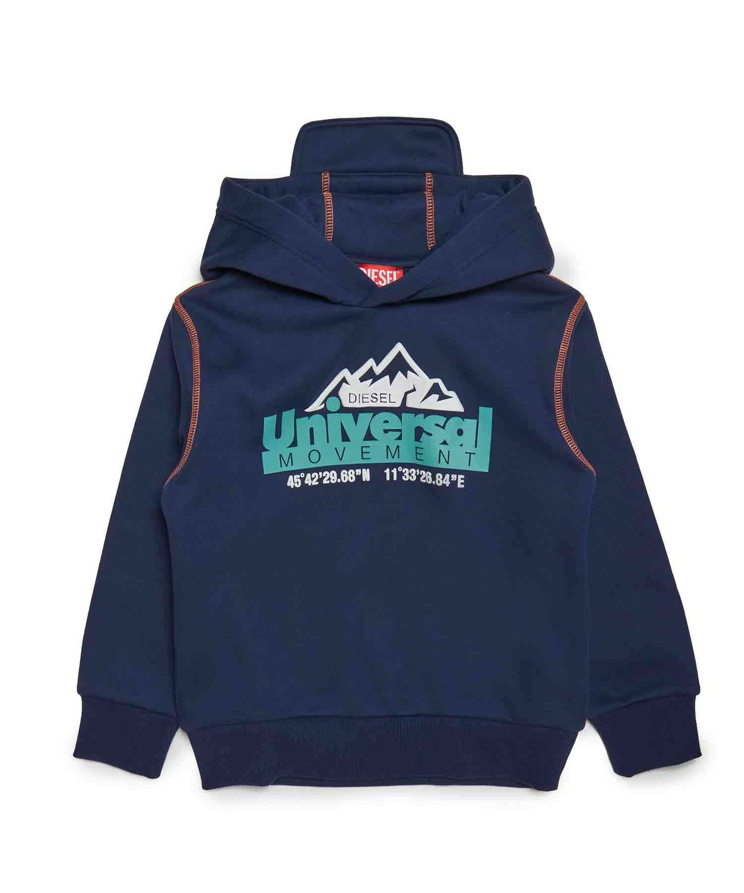 DIESEL(ディーゼル)Kids & Junior ブランドロゴグラフィックフーディー