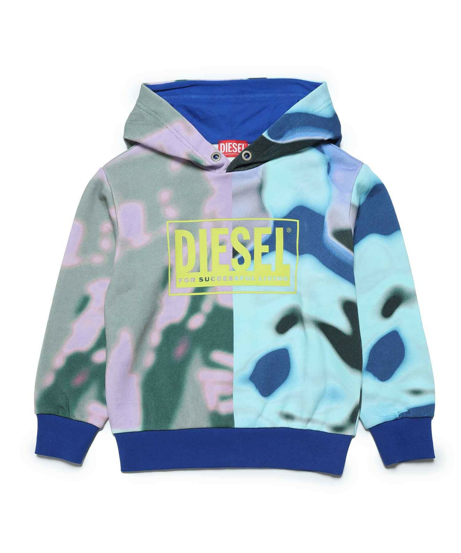 DIESEL(ディーゼル)Kids & Junior ブランドロゴタイダイ柄フーディー