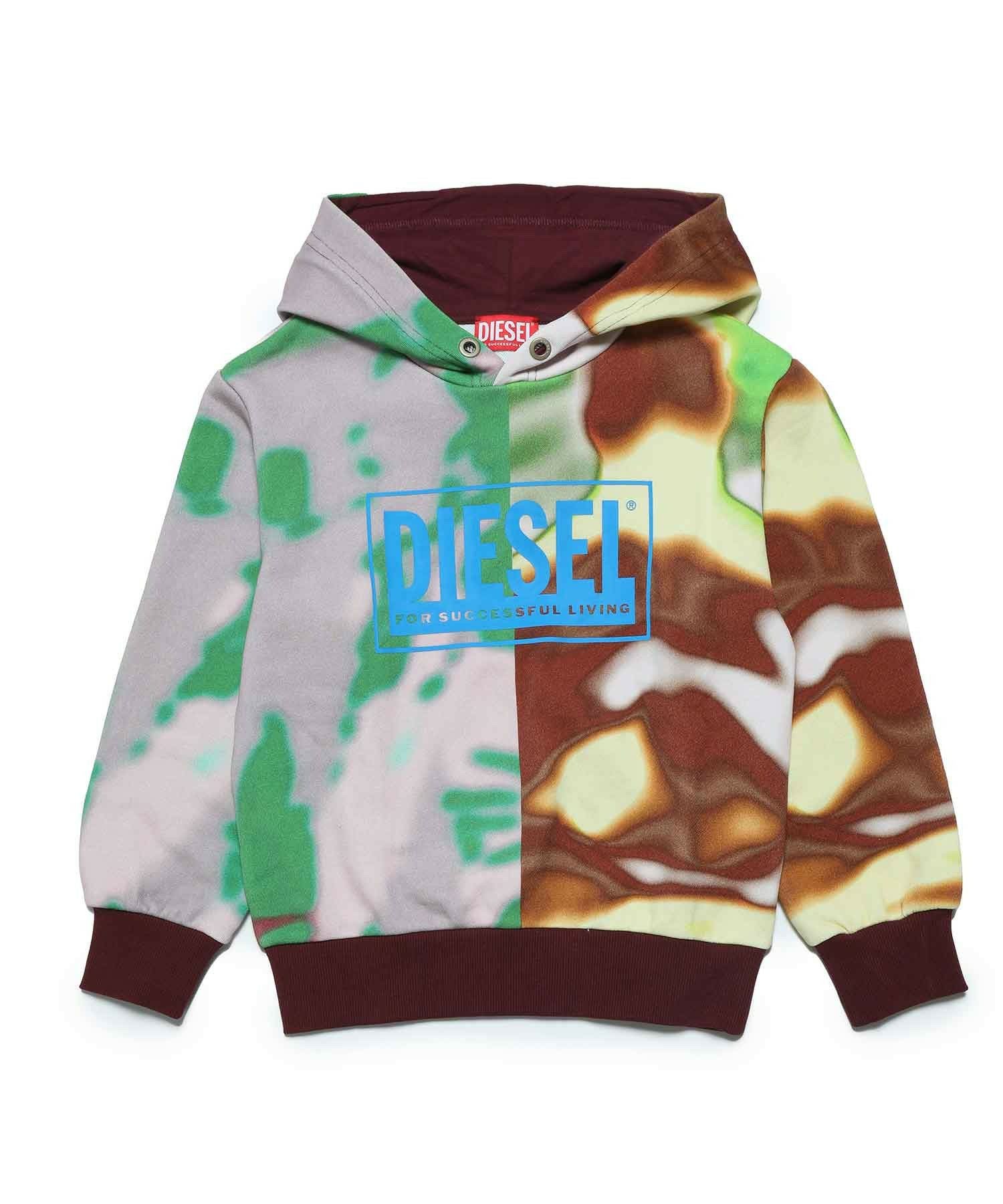DIESEL(ディーゼル)Kids & Junior ブランドロゴタイダイ柄フーディー