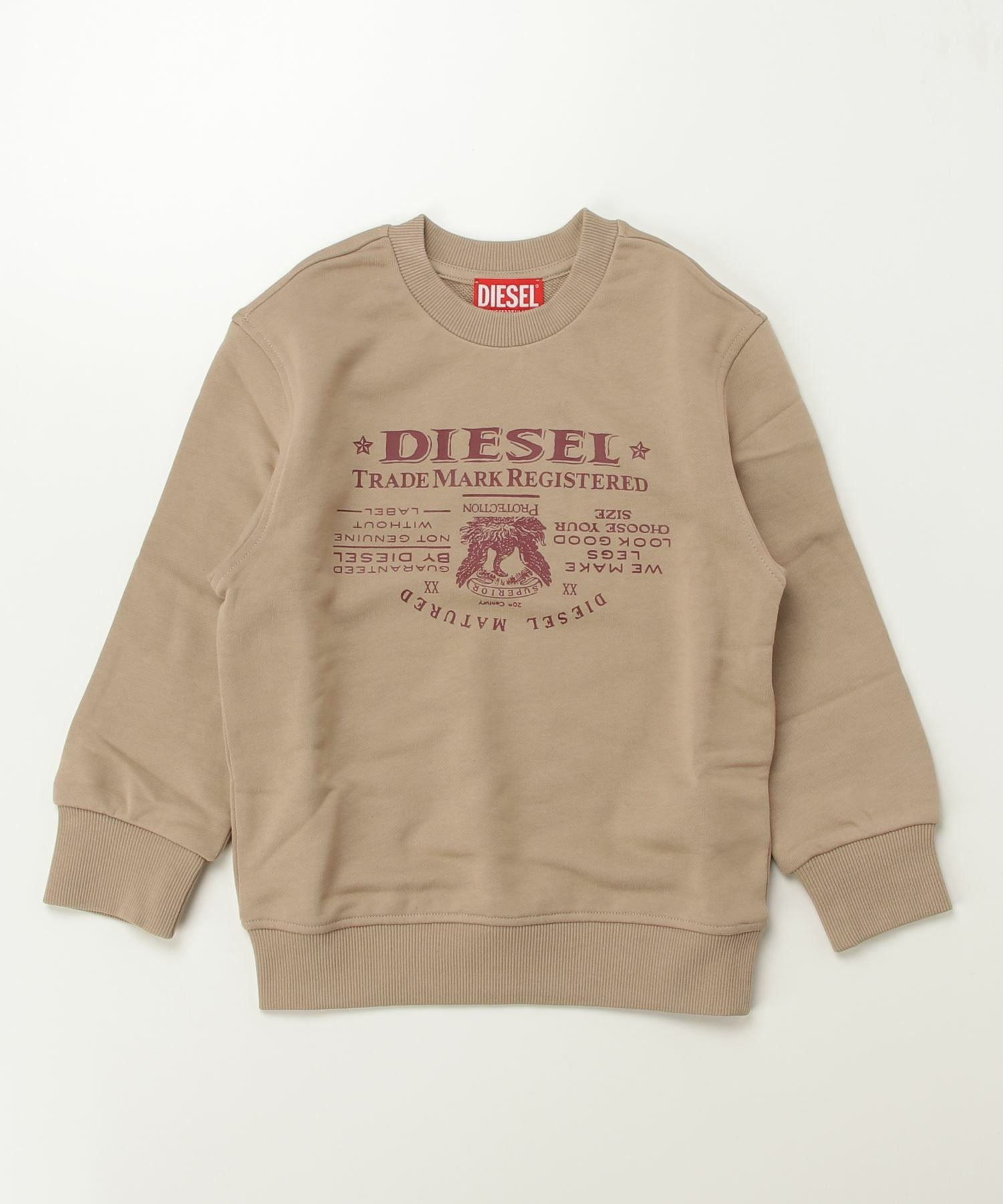 洗練されたデザイン　DIESEL BABY　ロゴスウェット　ブラック　18M DIESEL(ディーゼル)Kids & Junior ブランドロゴスウェットプルオーバー