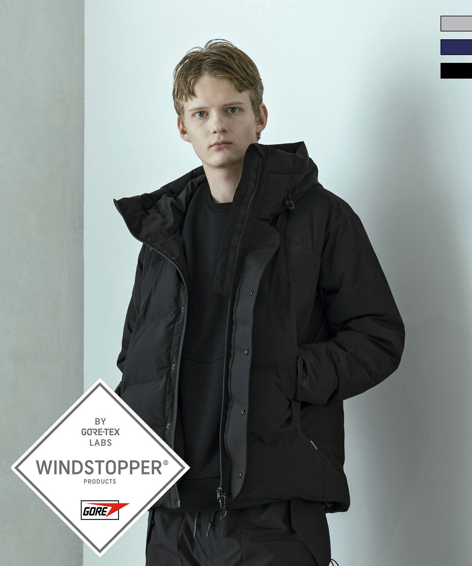 Y*k様   ブラック ダウンジャケット Foxfire×NANGA GORE-TEX WS フィッシングダウンジャケット 2025