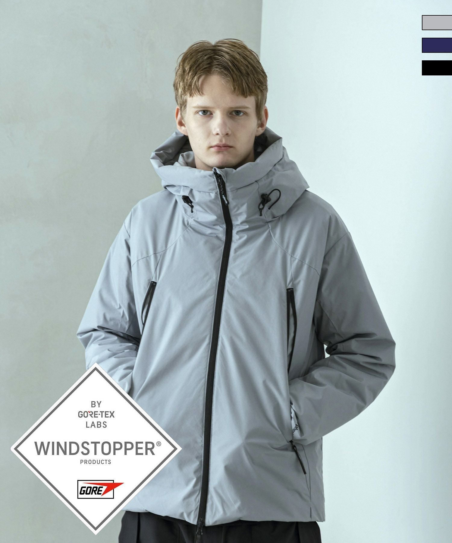 フード
シーラー MENS】GTX ZIP HOODIE ジップフーディー / WINDSTOPPER(R) プロダクト