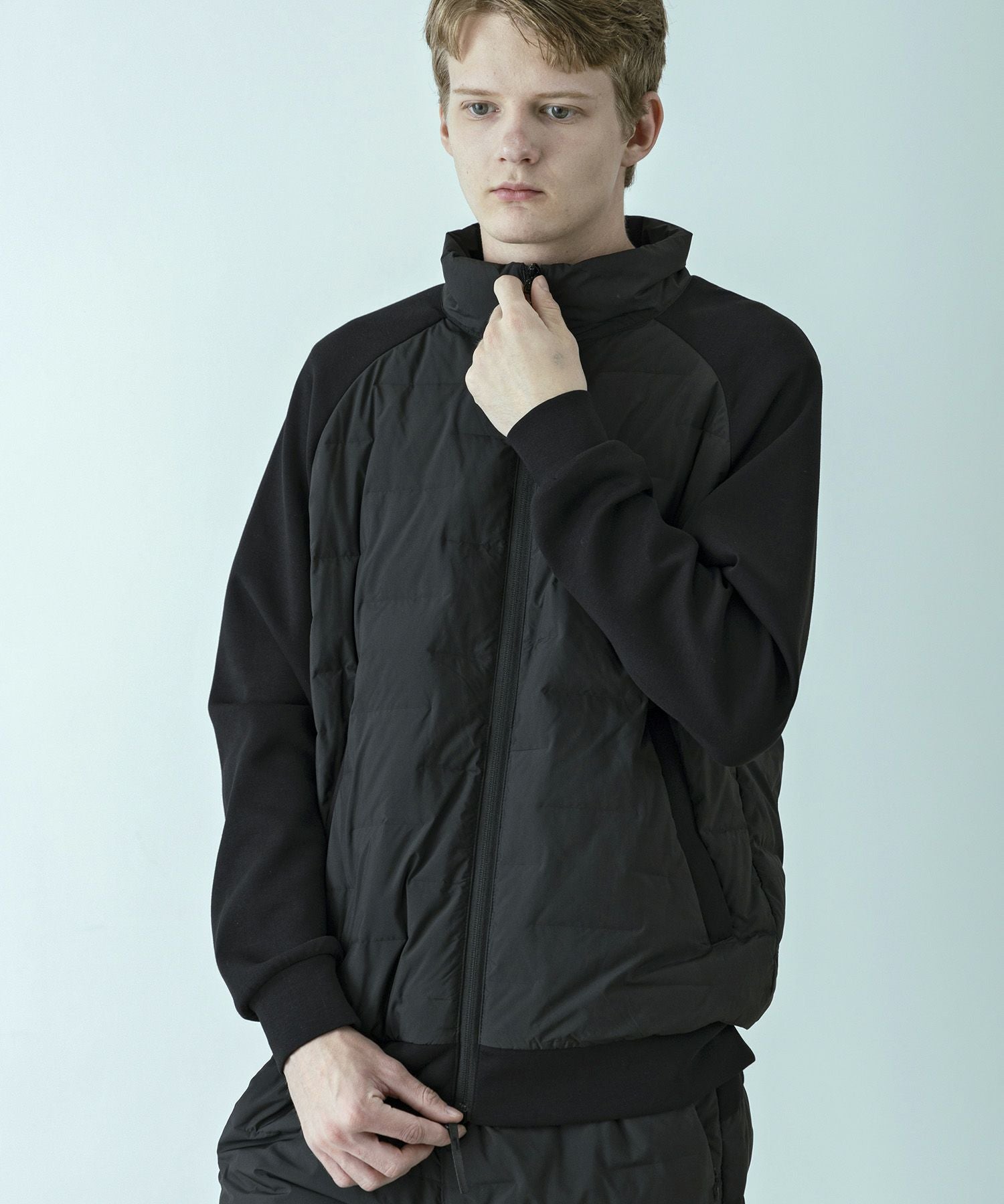 ３月セール！　新品　YENN フード付き中綿ロングベスト　ブラックFサイズ phenix(プラスフェニックス)QUILTING DOWN VEST キルティング ダウン