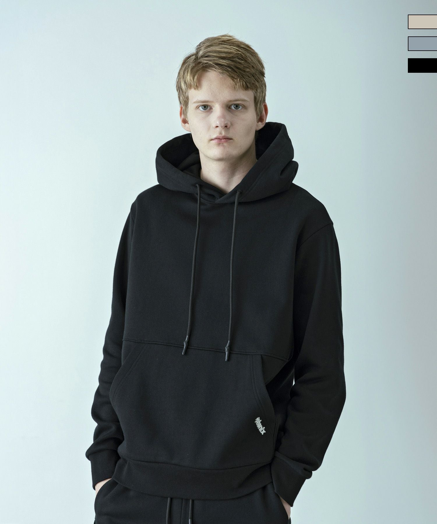 ボリュームフーディPO Volume Sweat Big Zipフーディー