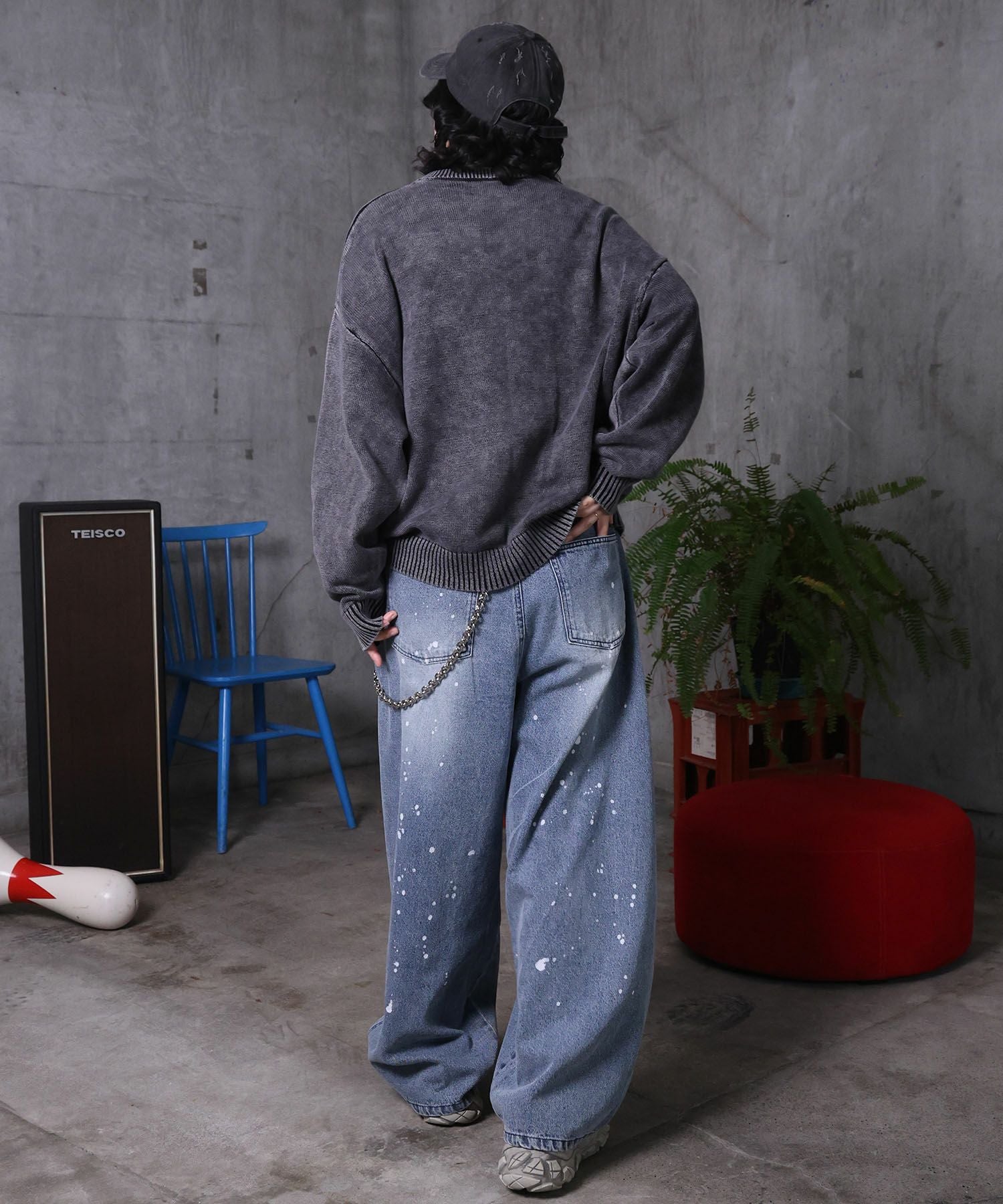 ILL'S（イルズ）バレルレッグ ペインドデニムパンツ | SHIFFON公式通販