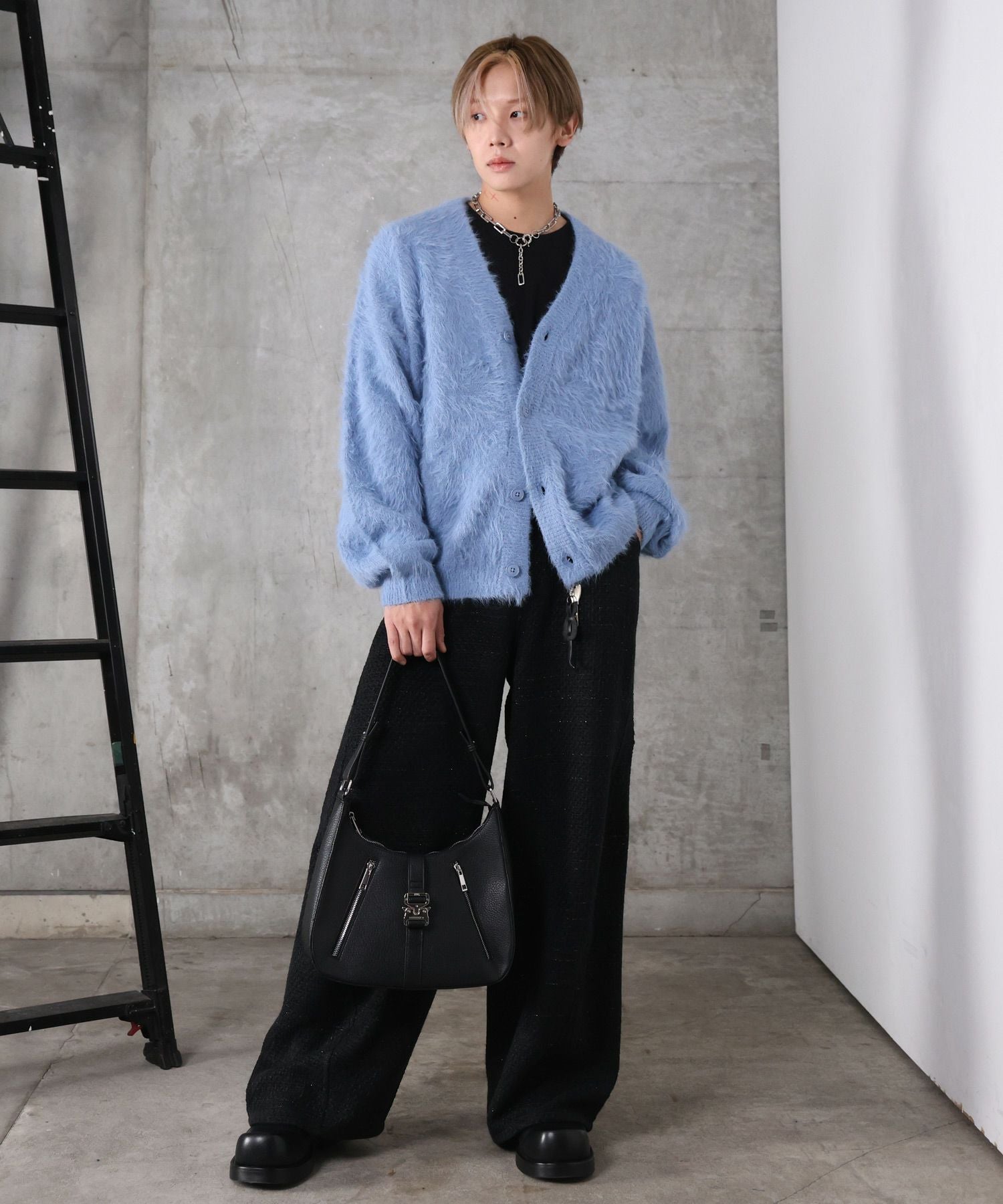 Confirm(コンファーム)モヘアライク シャギー ニット カーディガン