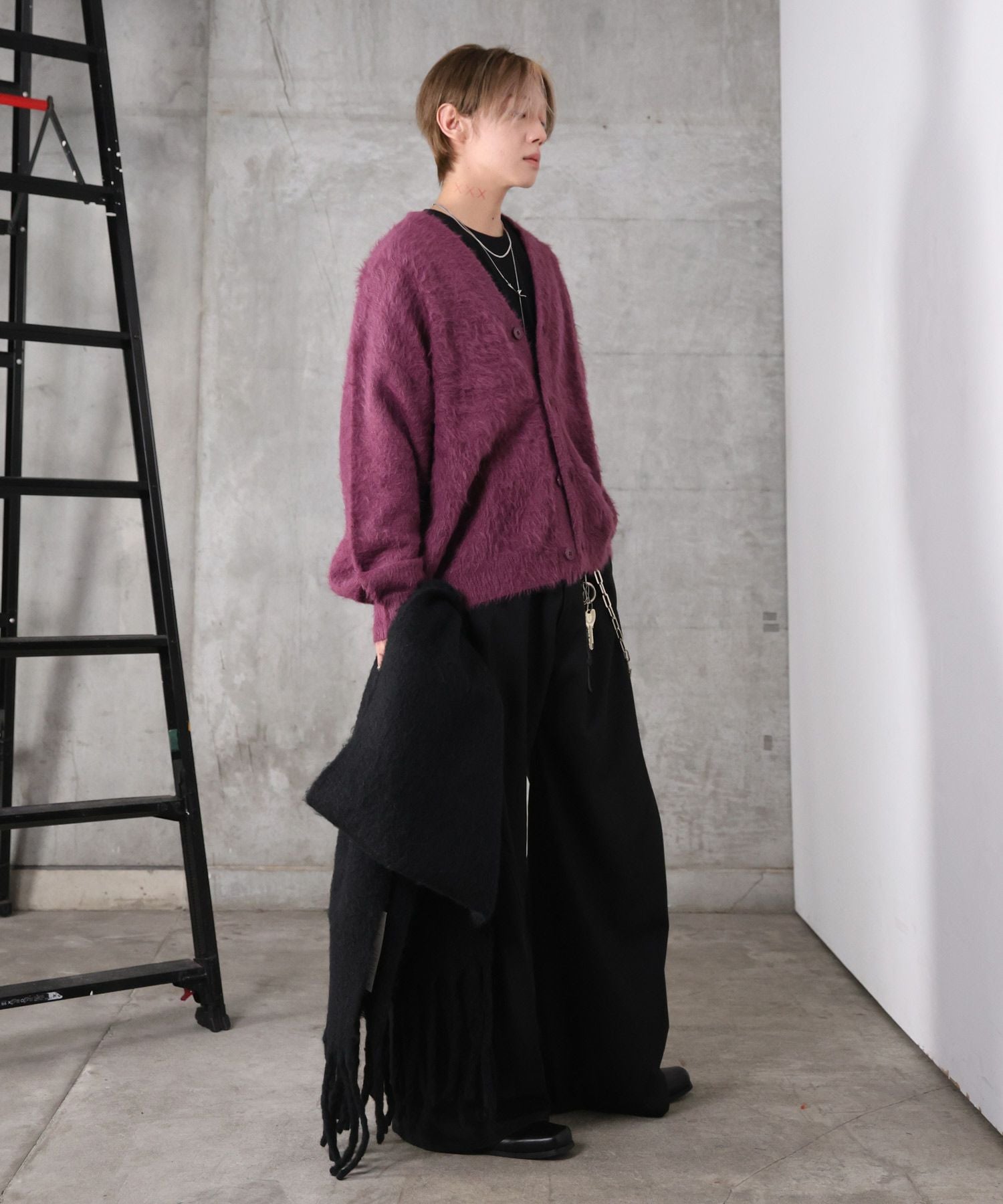Confirm(コンファーム)モヘアライク シャギー ニット カーディガン