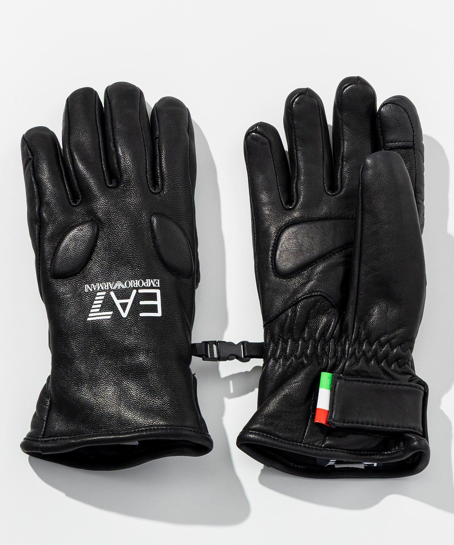 EMPORIO ARMANI EA7(イーエーセブン)テクニカル スキーグローブ レザー