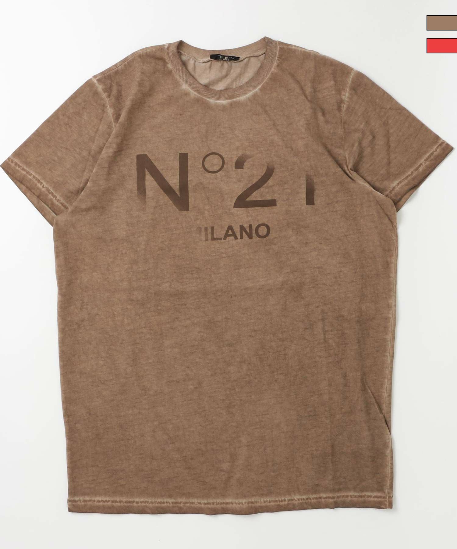 N°21(ヌメロ ヴェントゥーノ)Kids & Junior ブランドロゴ半袖Tシャツ