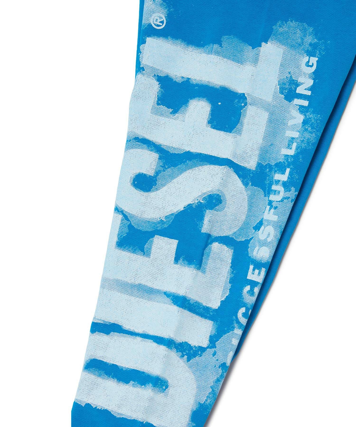 【io着用】DIESEL スウェット S 水色 タイダイ ディーゼル レア DIESEL(ディーゼル)Kids & Junior ブランドロゴスウェットパンツ
