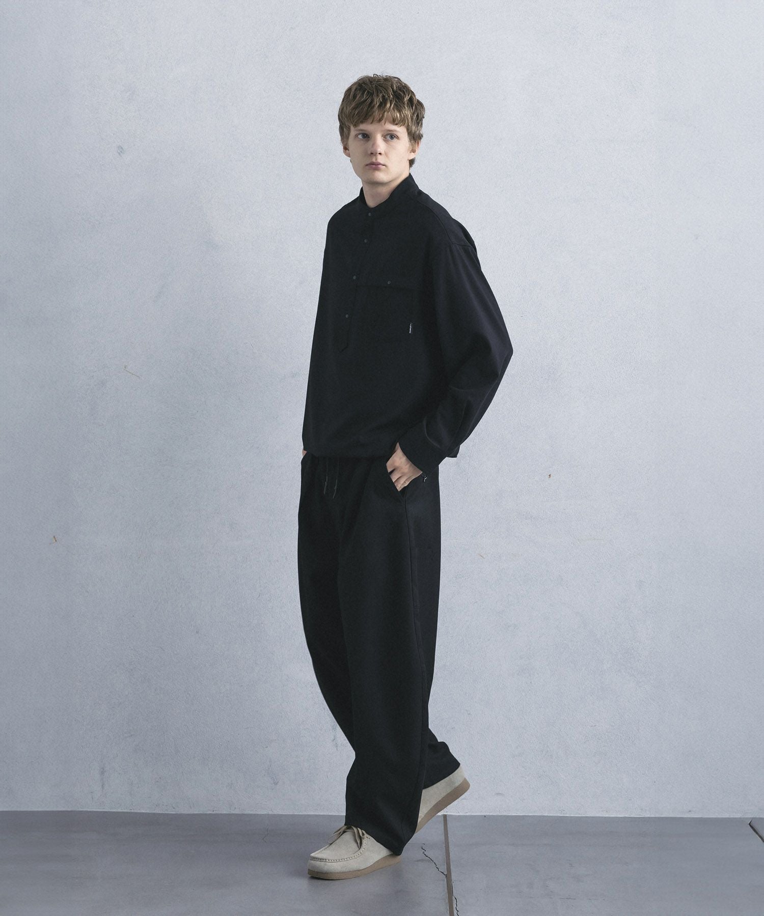 phenix(プラスフェニックス)PULLOVER BAND COLLAR SHIRT プルオーバー
