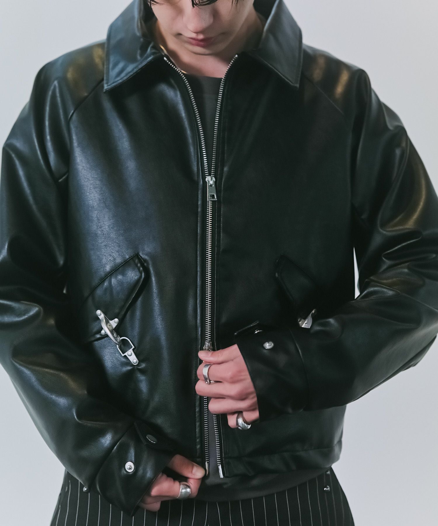 Confirm(コンファーム)Fireman Clasp Leather Jacket / ファイヤーマン