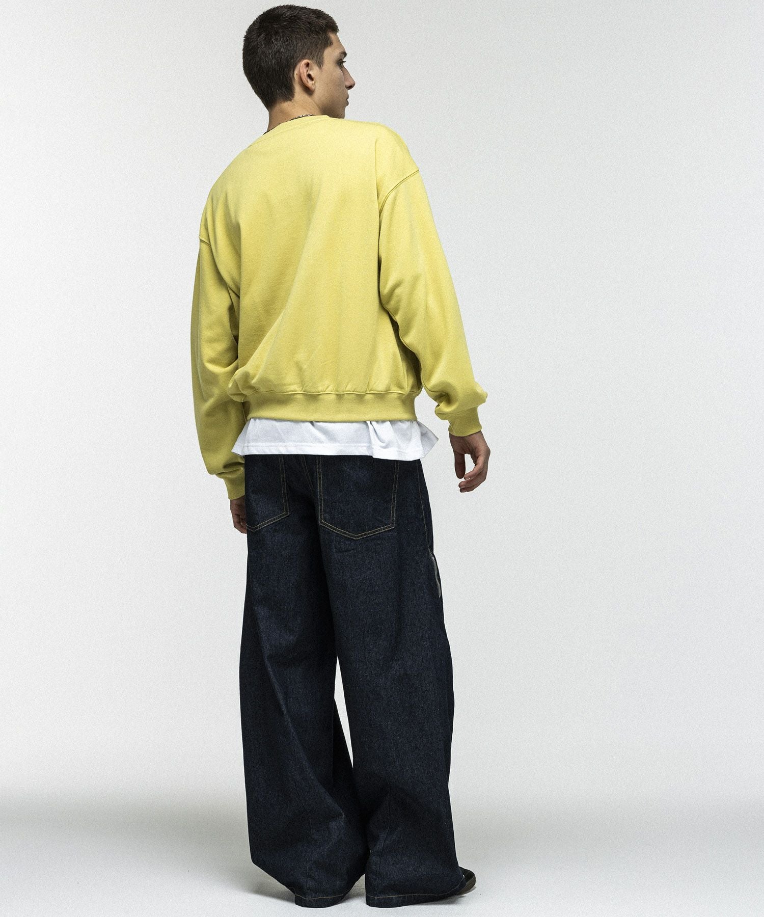 ILL'S(イルズ)2way SIDE ZIP BARREL-LEG DENIM PANTS / 2wayサイド