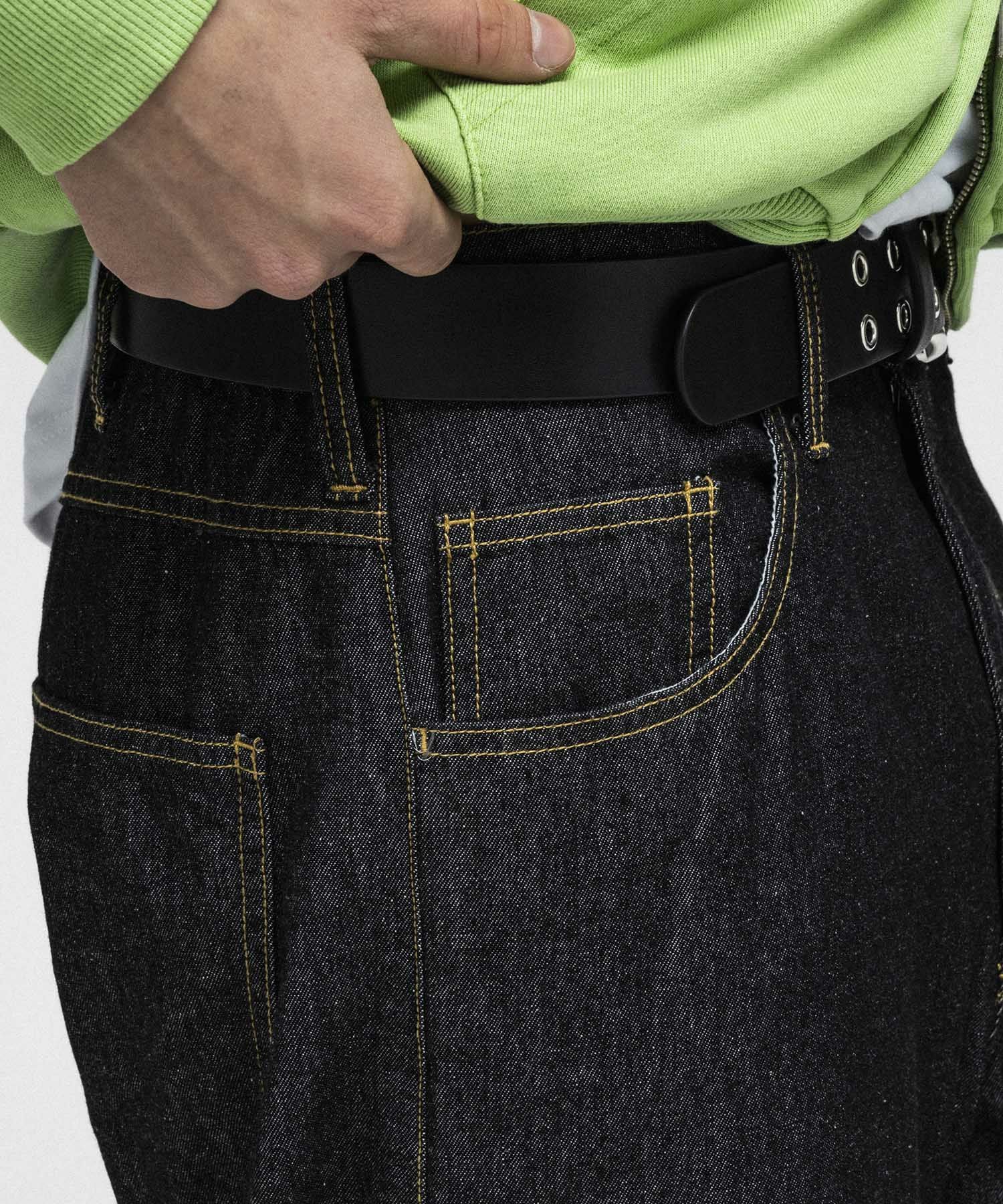 ILL'S(イルズ)2way SIDE ZIP BARREL-LEG DENIM PANTS / 2wayサイド
