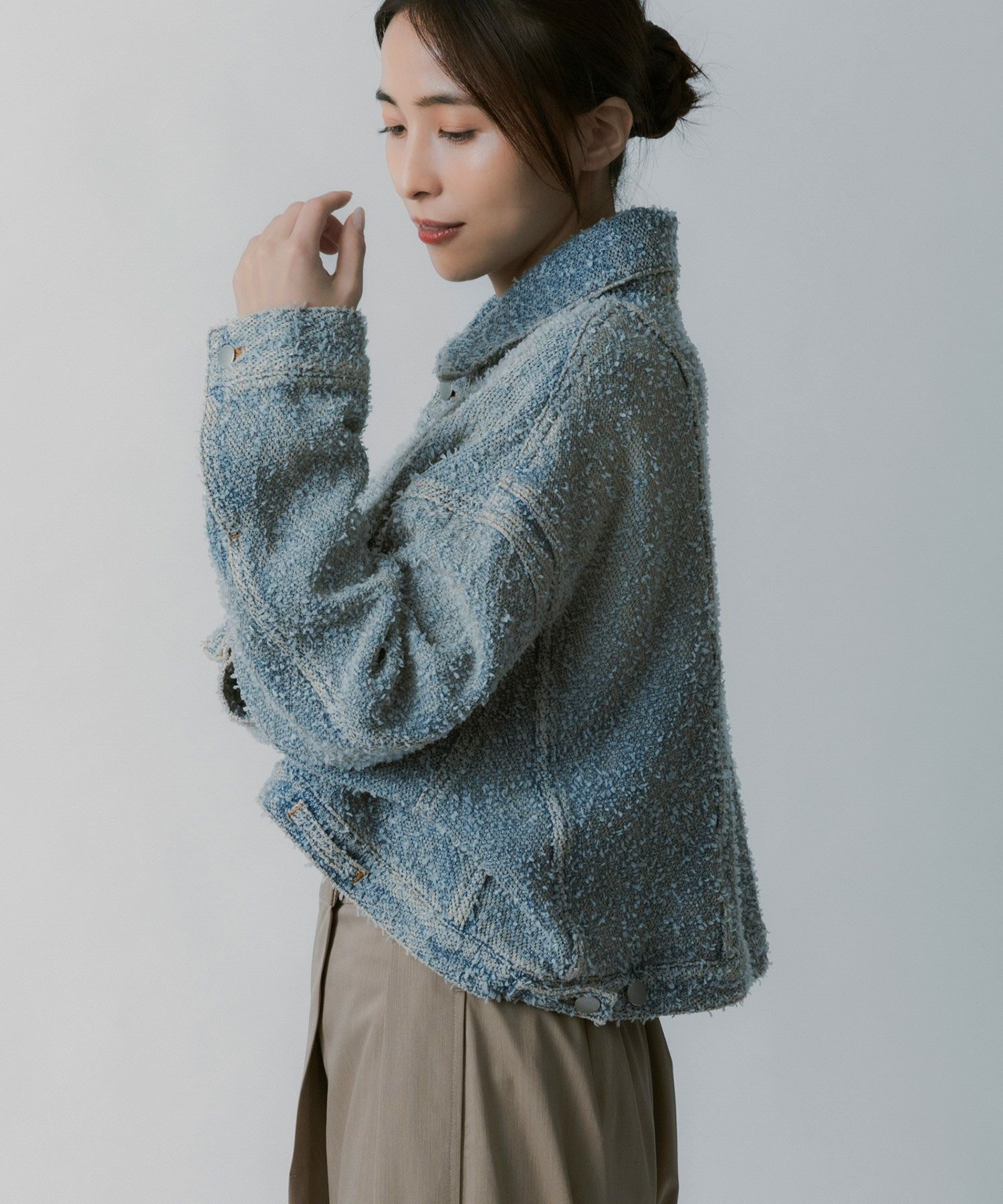 AJUGA. (アジュガ)デニムライク ショートジャケット | SHIFFON公式通販