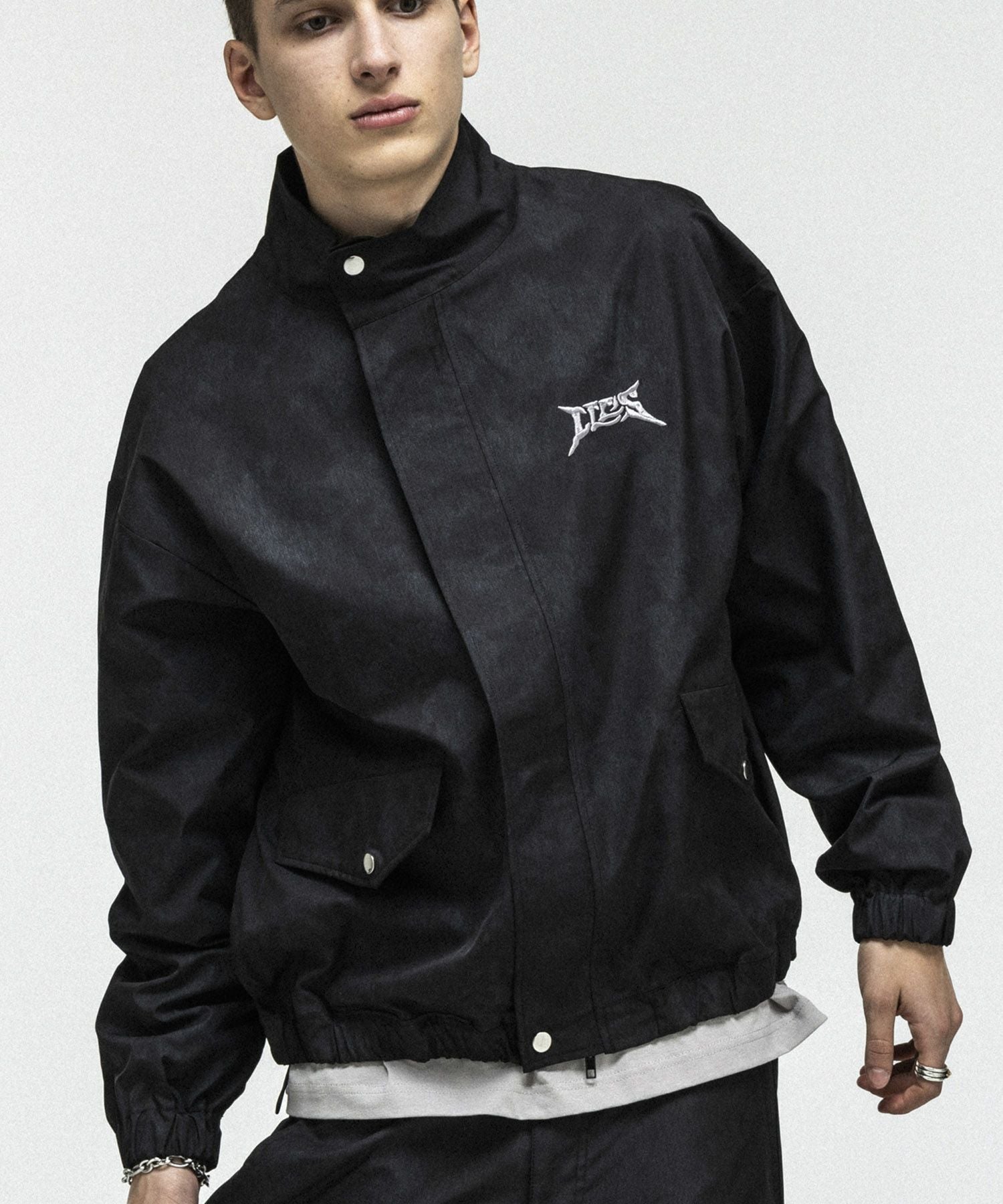 ILL'S(イルズ)ACID WASH NYRON BLOUSON / アシッドウォッシュナイロン