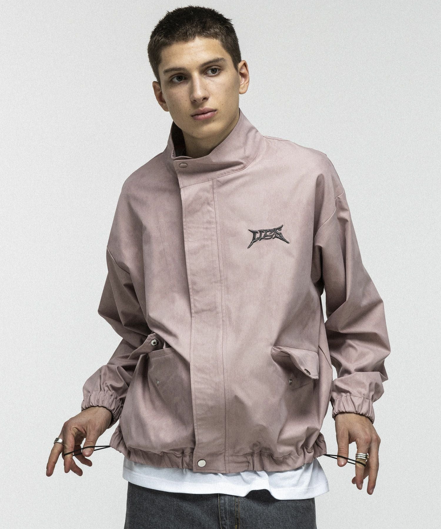 ILL'S(イルズ)ACID WASH NYRON BLOUSON / アシッドウォッシュナイロン