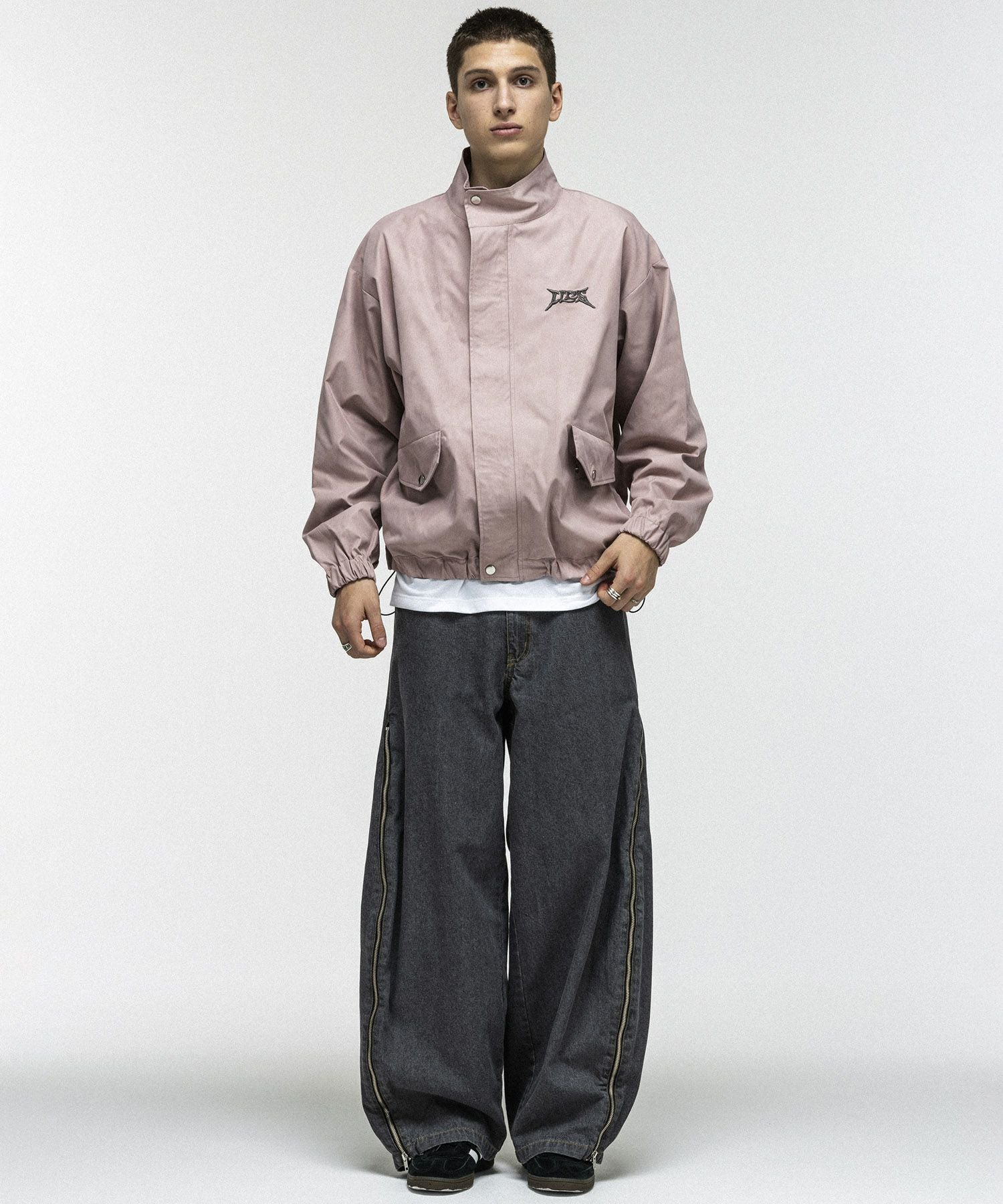 ILL'S(イルズ)ACID WASH NYRON BLOUSON / アシッドウォッシュナイロン