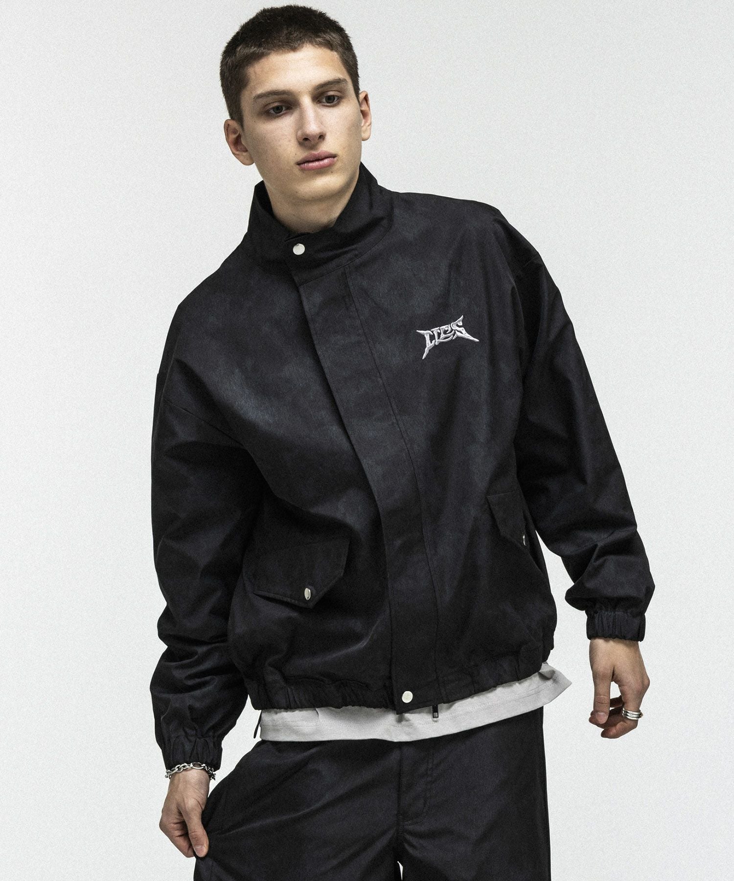 ILL'S(イルズ)ACID WASH NYRON BLOUSON / アシッドウォッシュナイロン