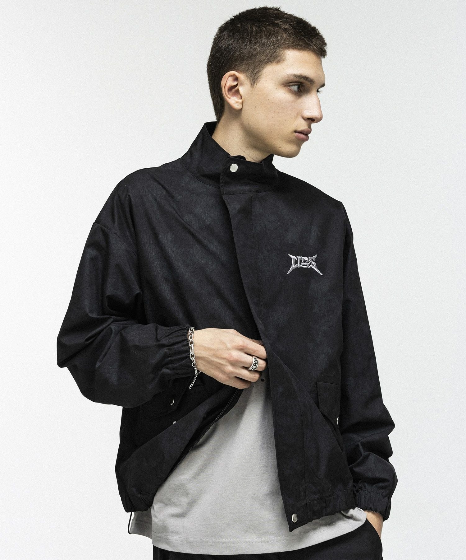 ILL'S(イルズ)ACID WASH NYRON BLOUSON / アシッドウォッシュナイロン