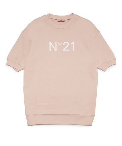 N°21(ヌメロ ヴェントゥーノ)Kids & Junior ブランドロゴ半袖Tシャツ 