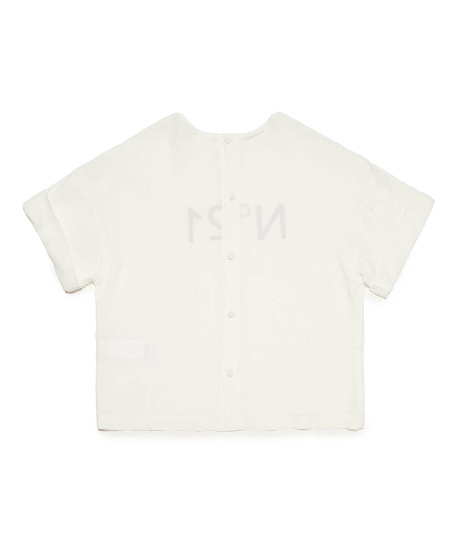 N°21(ヌメロ ヴェントゥーノ)Kids & Junior ブランドロゴ半袖Tシャツ