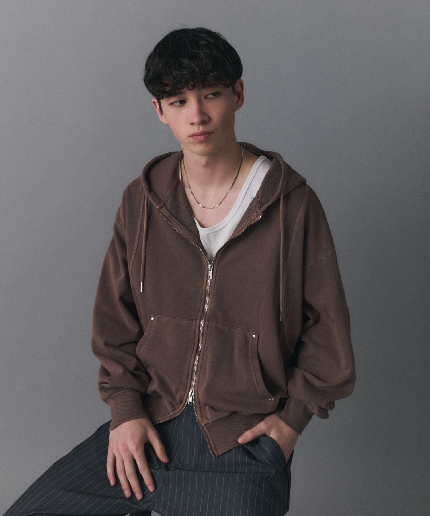 Confirm(コンファーム)Switching Full Zip Hoodie / スイッチング