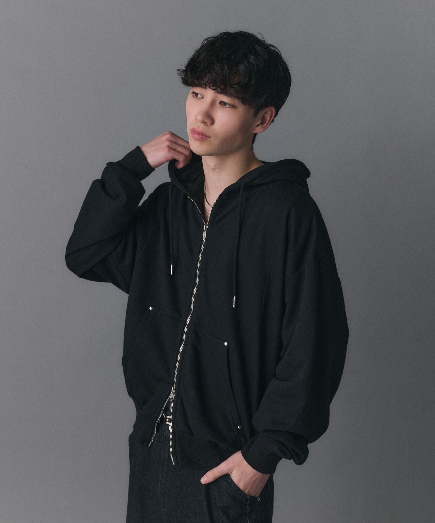 Confirm(コンファーム)Switching Full Zip Hoodie / スイッチング