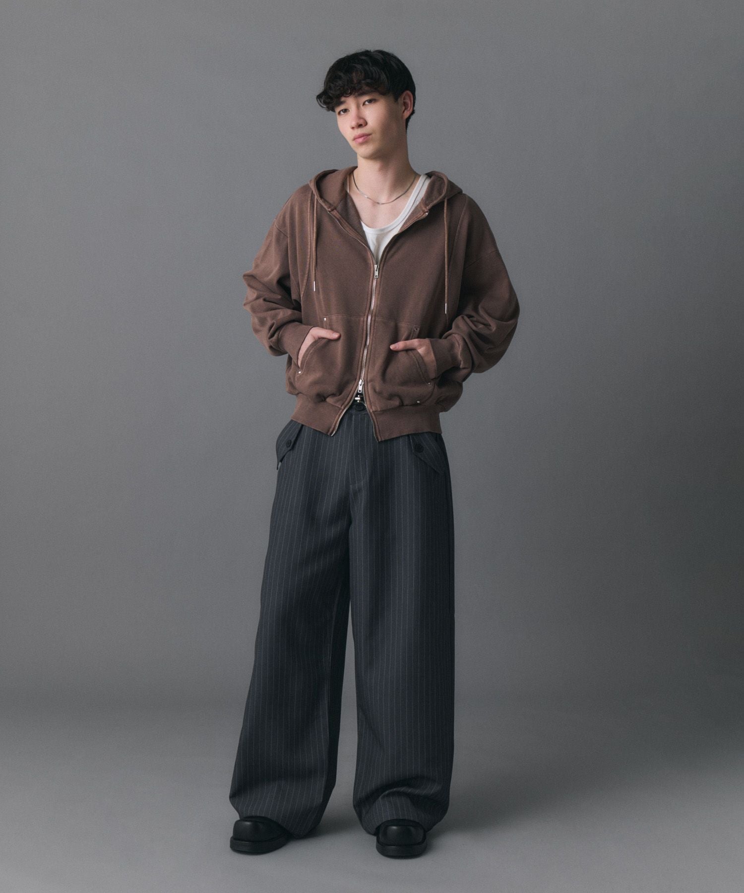 Confirm(コンファーム)Switching Full Zip Hoodie / スイッチング