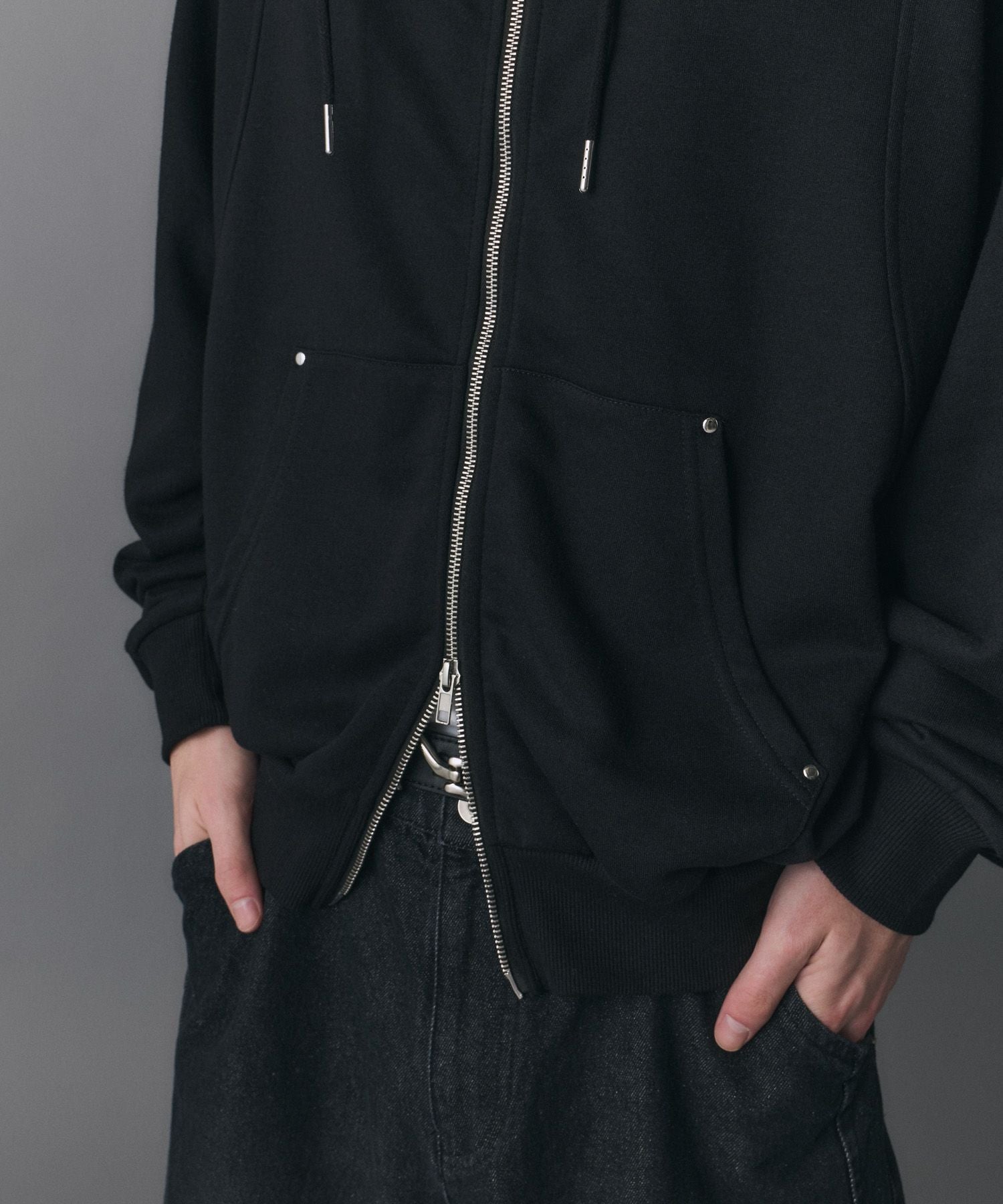 BRIEFING フルジップ フード付きトレーナー 2XL 黒 Confirm(コンファーム)Switching Full Zip Hoodie / スイッチング