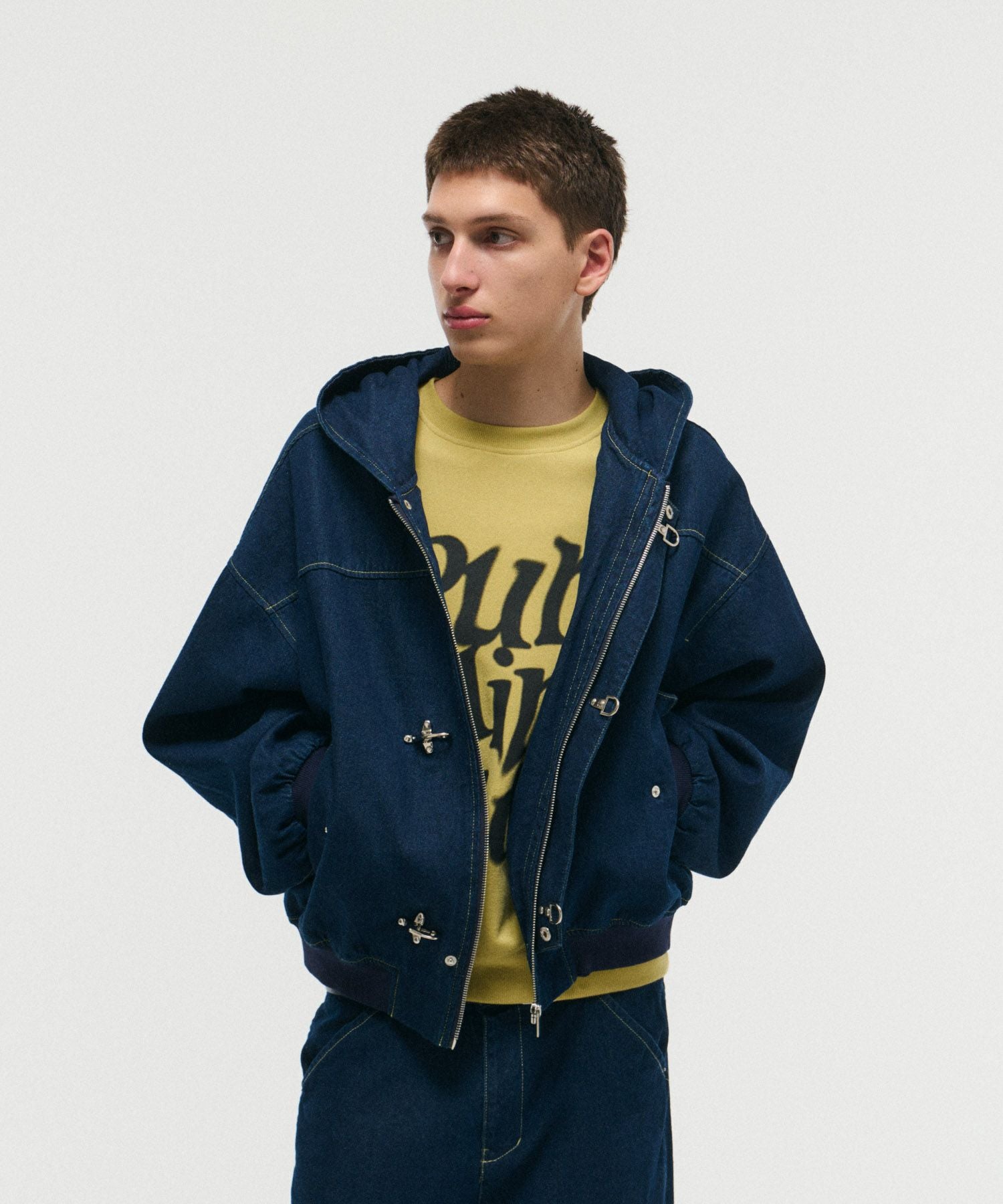 ILL'S(イルズ)FIREMAN CLASP DENIM HOODIE / ファイヤーマンクラスプ