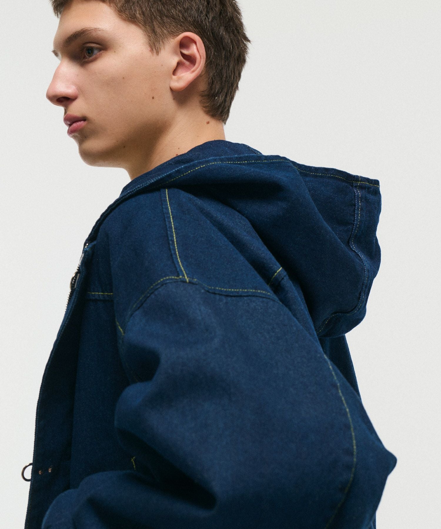 ILL'S(イルズ)FIREMAN CLASP DENIM HOODIE / ファイヤーマンクラスプ