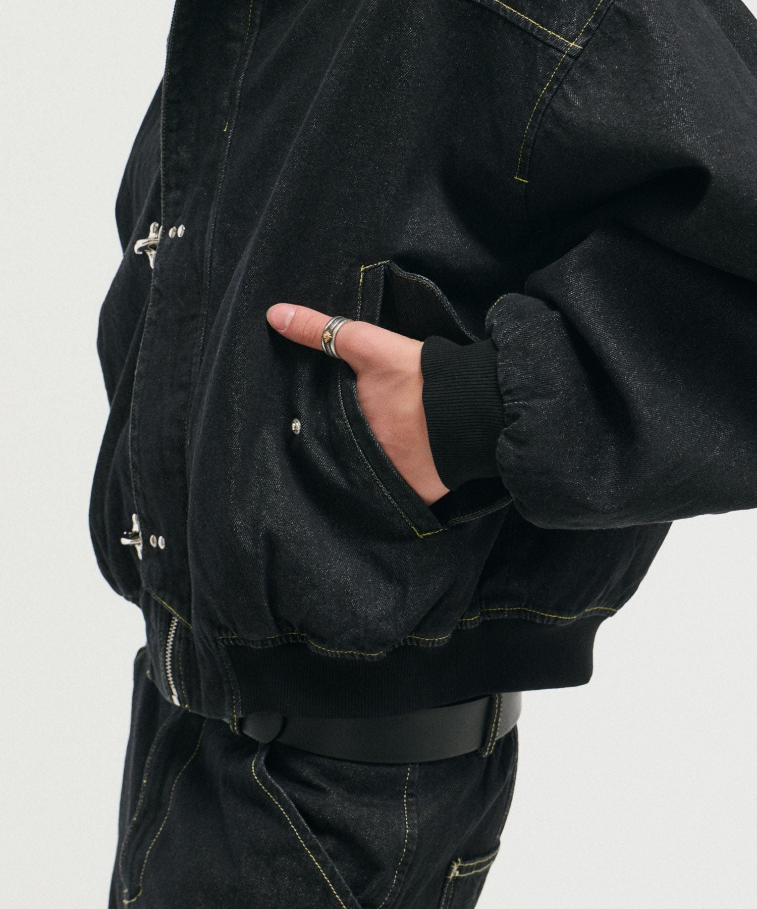 ILL'S(イルズ)FIREMAN CLASP DENIM HOODIE / ファイヤーマンクラスプ