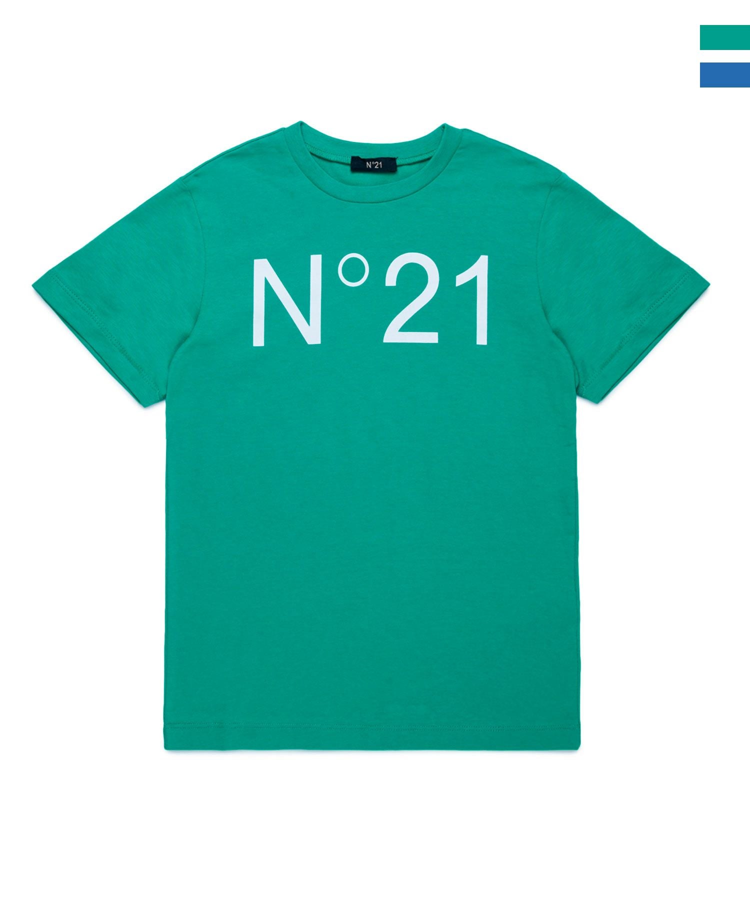 N°21(ヌメロ ヴェントゥーノ)Kids & Junior ブランドロゴ半袖Tシャツ
