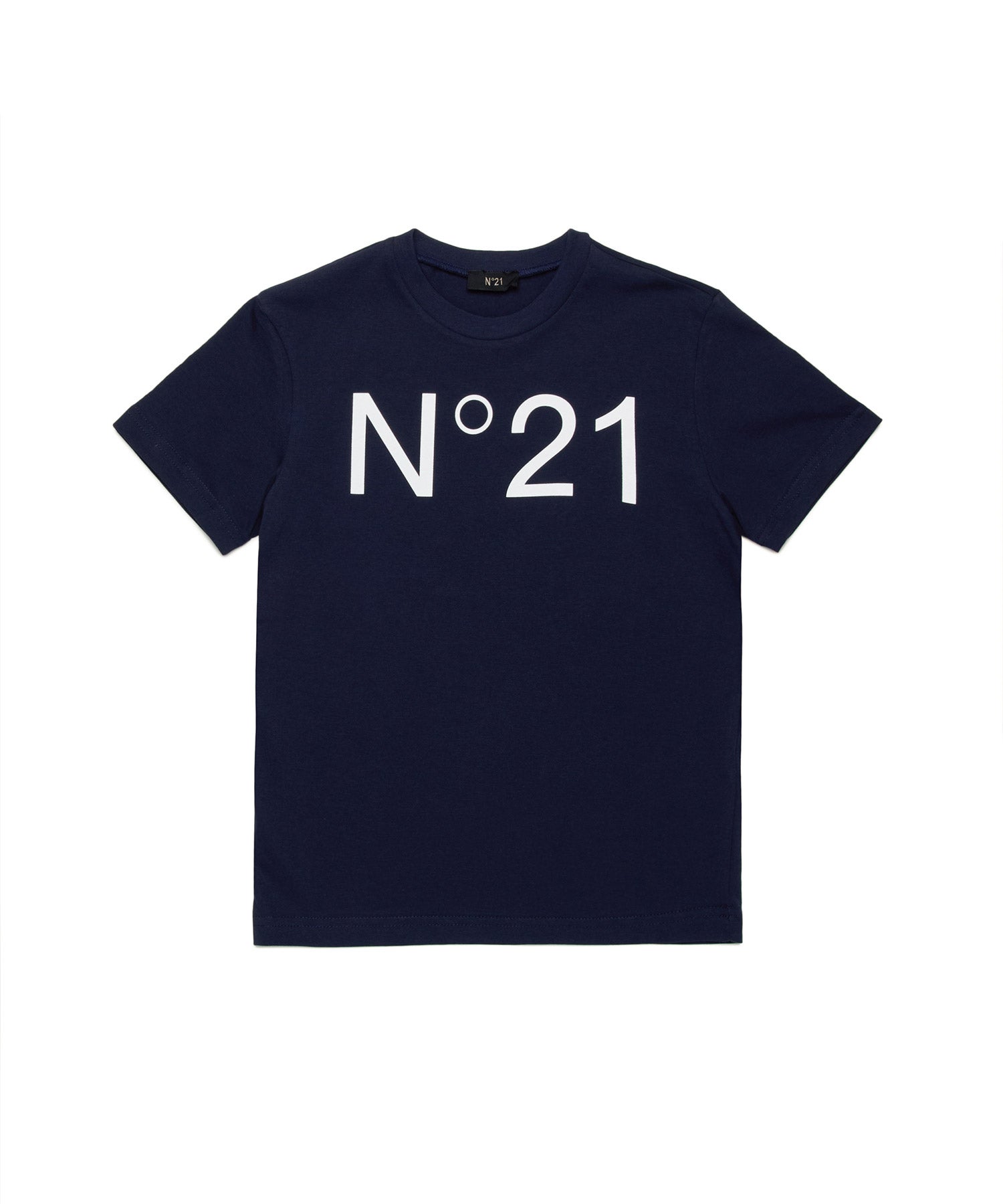 N°21(ヌメロ ヴェントゥーノ)Kids & Junior ブランドロゴ半袖Tシャツ