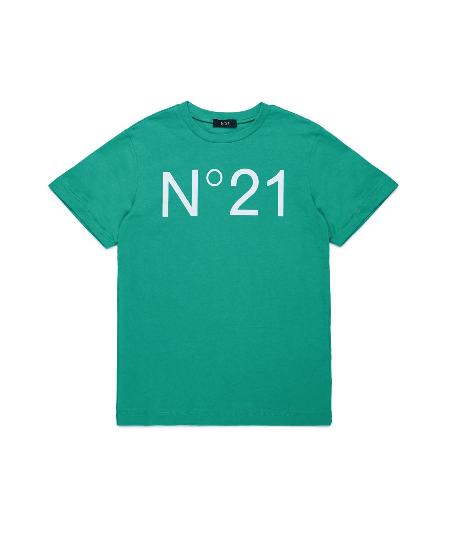 N°21(ヌメロ ヴェントゥーノ)Kids & Junior ブランドロゴ半袖Tシャツ